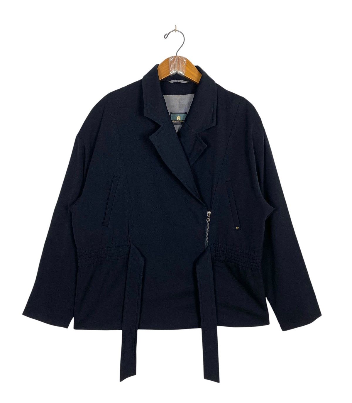Etienne Aigner Rare Vtg Etienne Aigner Wool Coat With Rope Germany Riri Zip Size M / US 6-8 / IT 42-44 - 1 Thumbnail