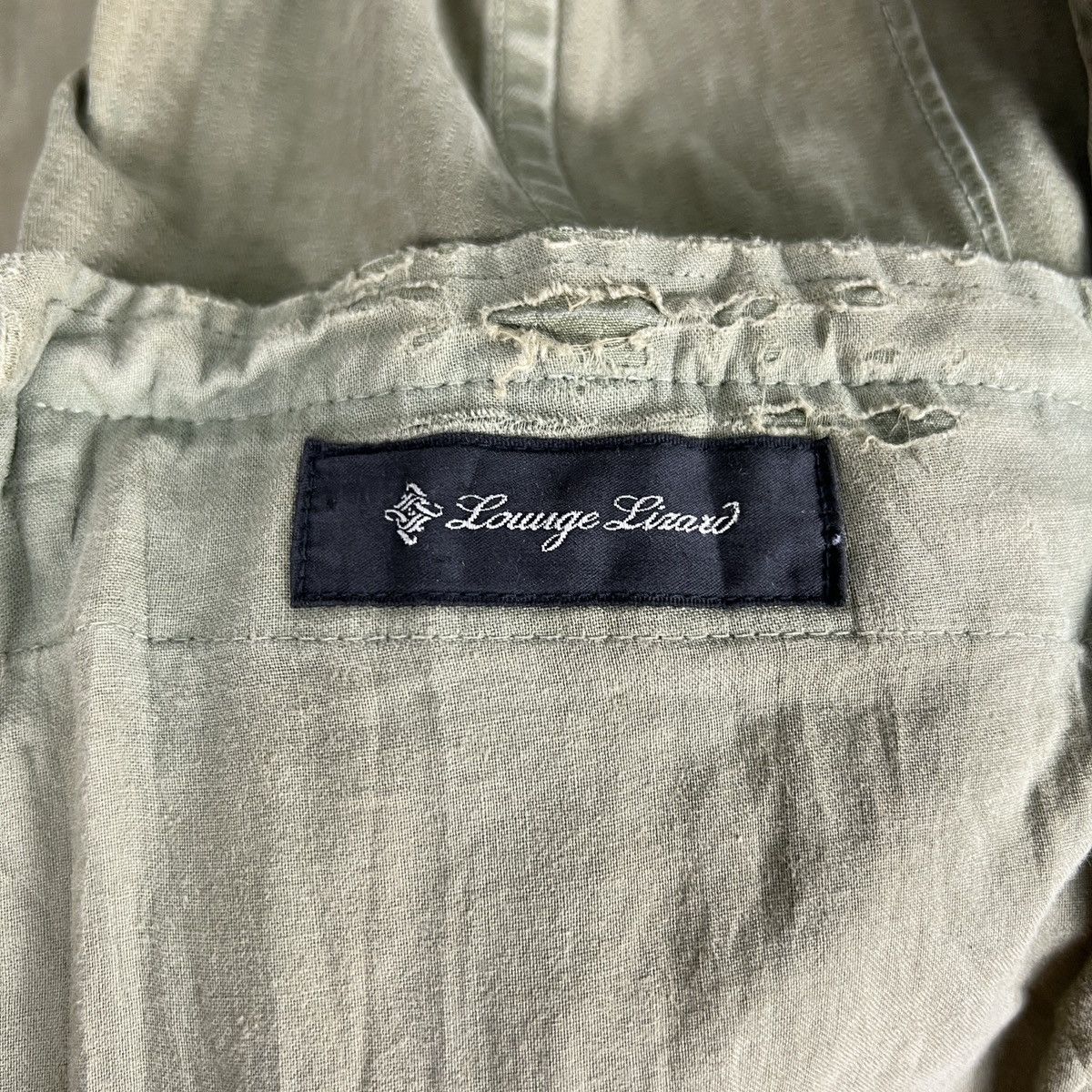 Lounge Lizard 🔥 LOUNGE LIZARD HARRINGBONE TWILL BLAZER JACKET Size US S / EU 44-46 / 1 - 15 Thumbnail