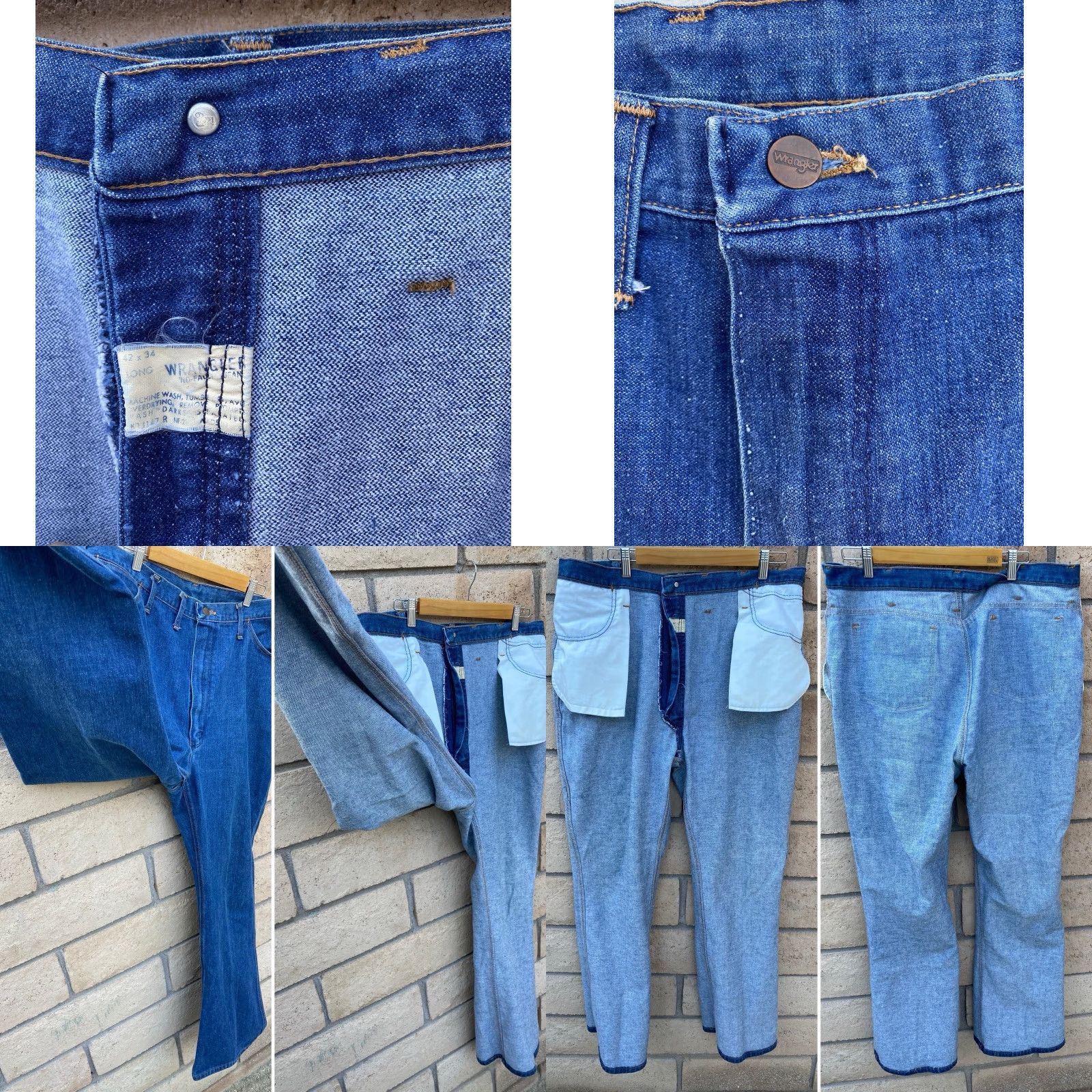 Wrangler VINTAGE Wrangler Jeans Mens 42 Regular 32.5 Inseam 5-Pocket Denim Blue Zip IDEAL Cowboy Size US 42 / EU 58 - 8 Thumbnail