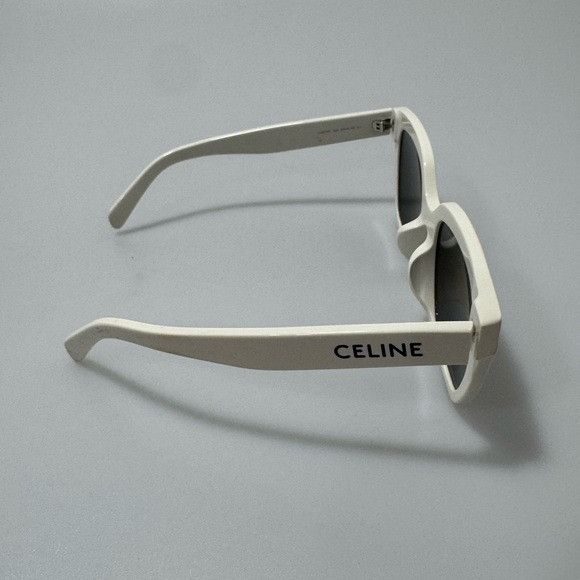Celine Celine Monochroms 03 56MM Square Sunglasses White Size ONE SIZE - 5 Thumbnail