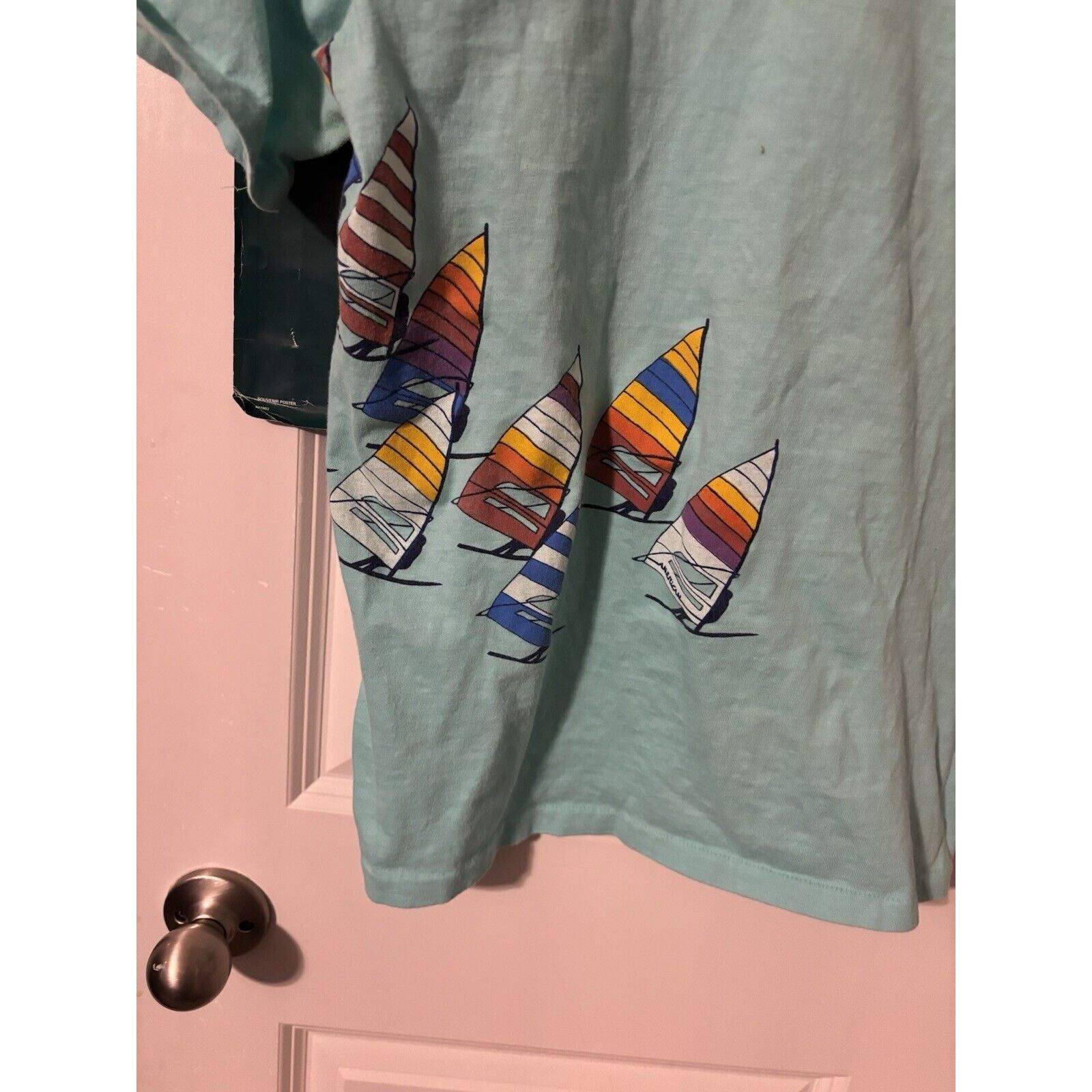 Other Vintage american sailing 70s teal pocket single T-shirt Size US M / EU 48-50 / 2 - 3 Thumbnail