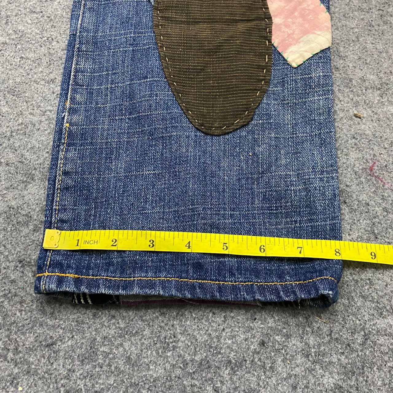 If Six Was Nine 💥Best Offer💥Vintage Ezra Fitch Patchwork Denim Size US 34 / EU 50 - 7 Thumbnail