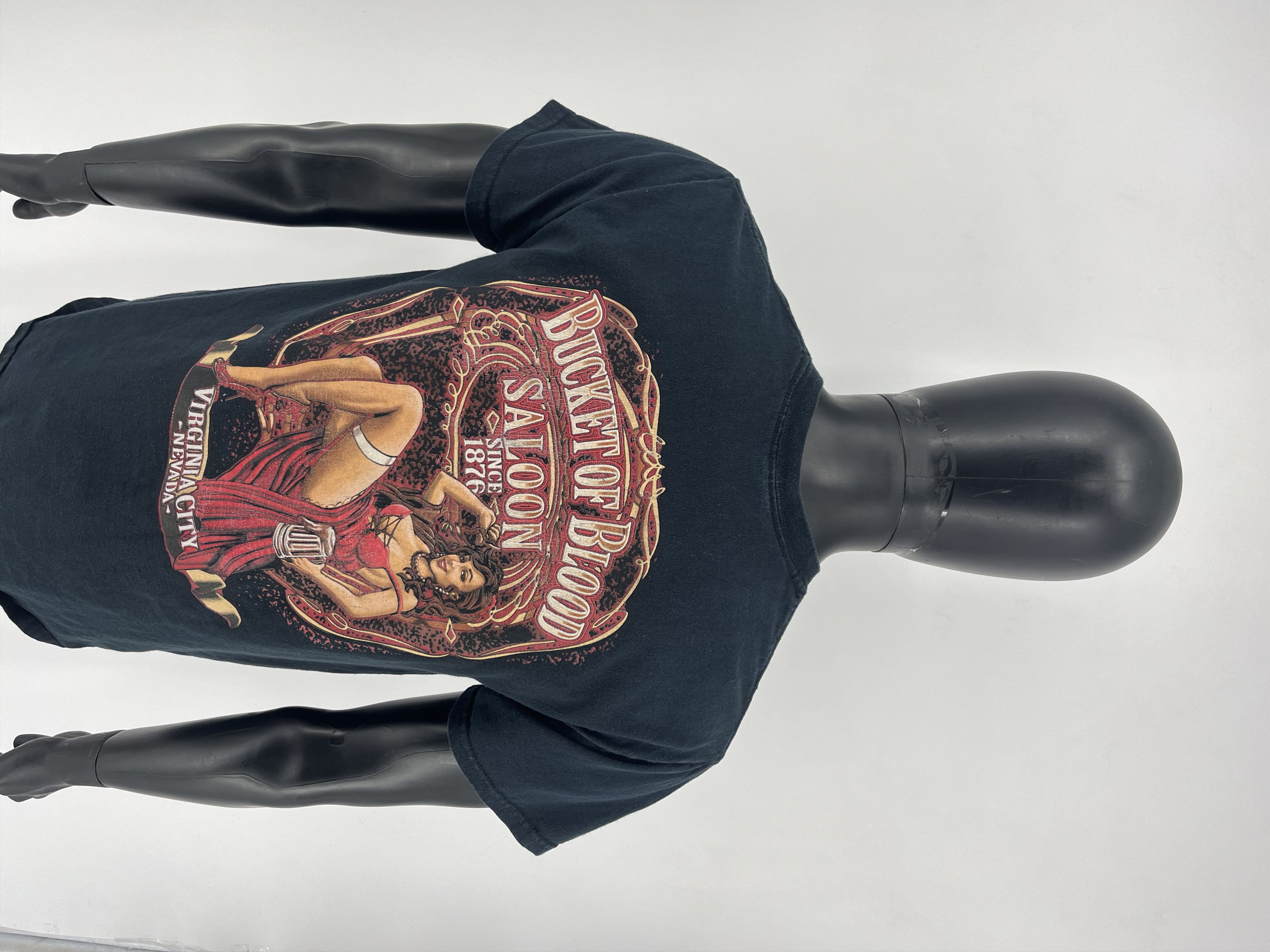 Vintage Vintage Motorcycle Faded Bucket Of Blood Saloon M Nevada Size US M / EU 48-50 / 2 - 9 Thumbnail