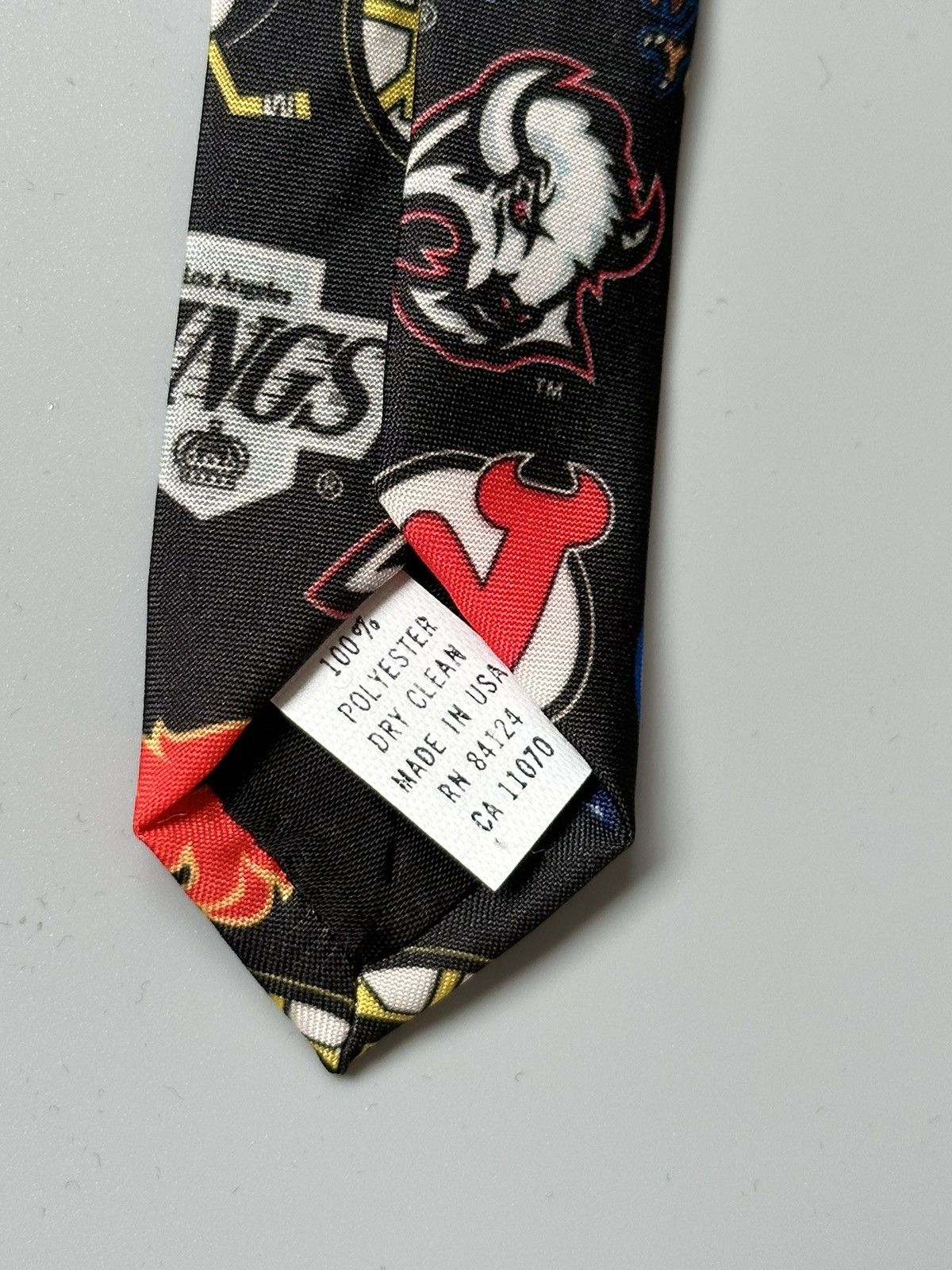 NFL Vintage Ralph Marlin NHL Logos Tie NHL Generic 90s USA Made Size ONE SIZE - 5 Thumbnail