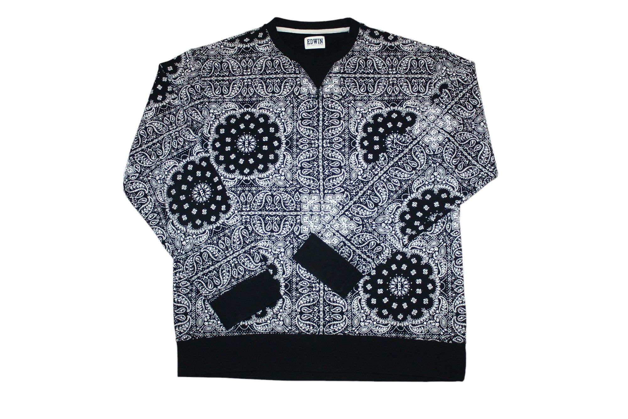 Edwin Edwin Bandana Print Crewneck Sweatshirt 100% Cotton Size US XL / EU 56 / 4 - 1 Thumbnail