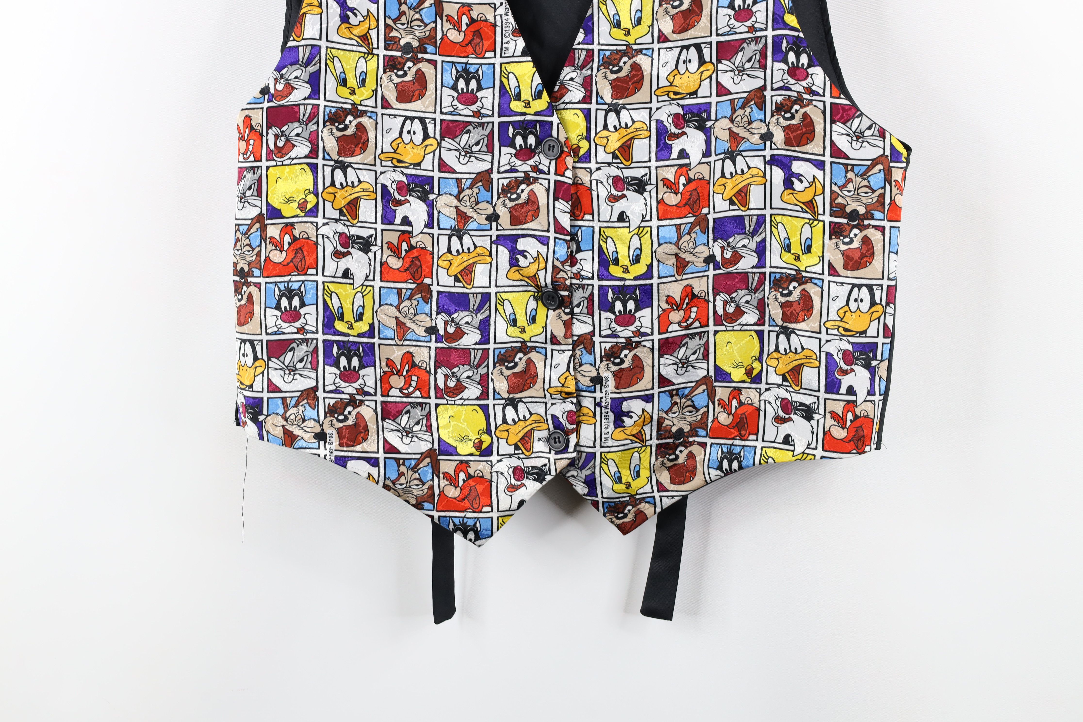 Vintage Vintage 90s Looney Tunes Over Print Button Suit Vest Jacket Size US S / EU 44-46 / 1 - 3 Thumbnail