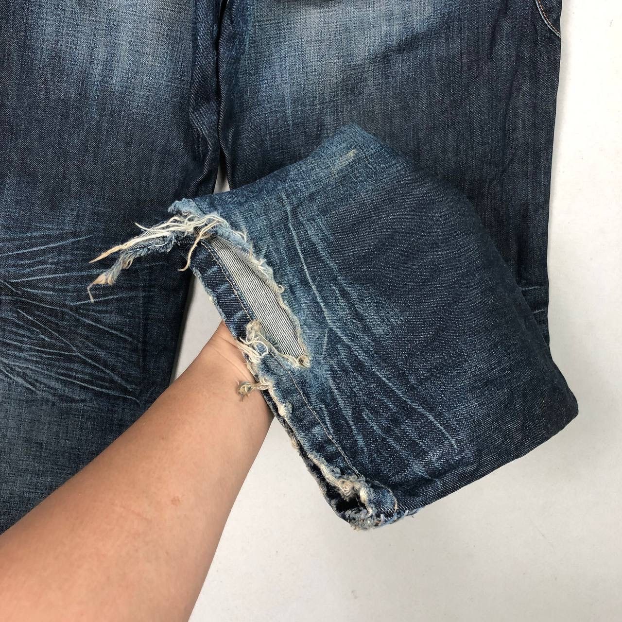 If Six Was Nine × Marithe + Francois Girbaud 2000s Marithe Francois Girbaud Distresses Ripped Jeans Size US 36 / EU 52 - 9 Thumbnail