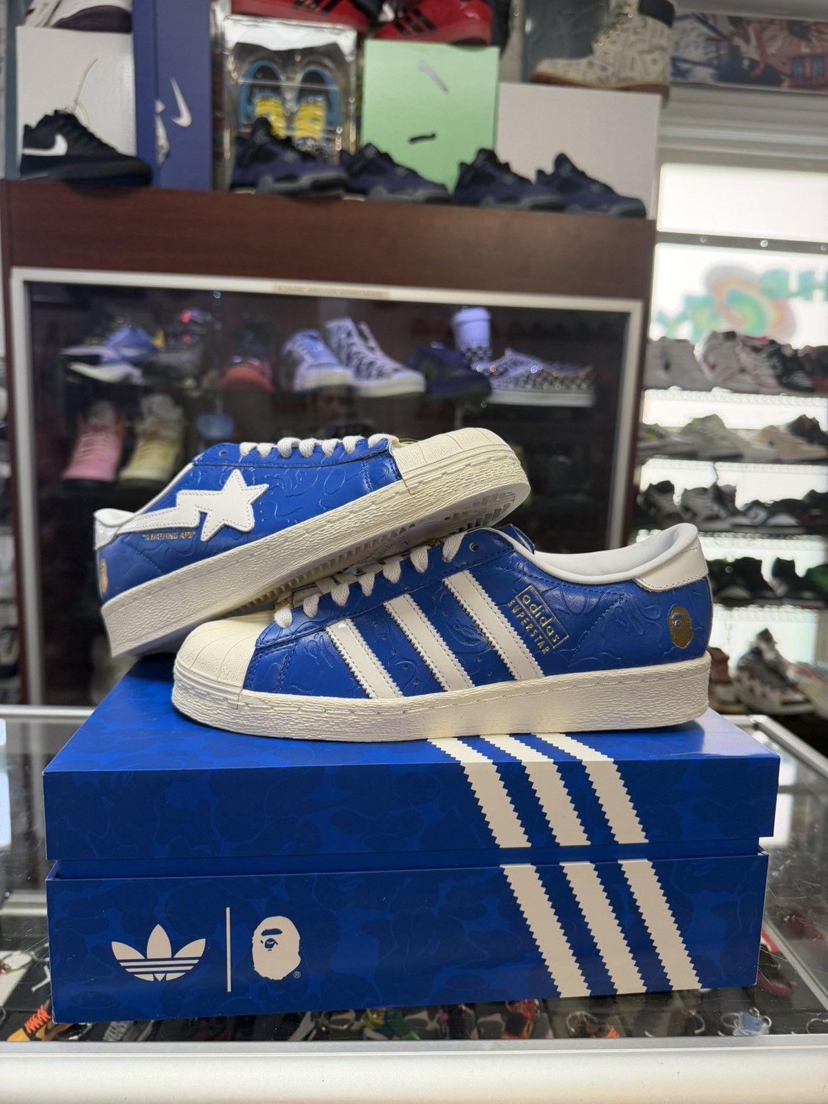 Adidas Bape X Adidas Superstar Size US 7.5 / EU 40-41 - 1 Thumbnail