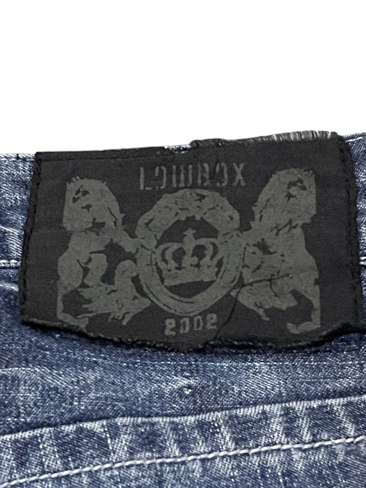 If Six Was Nine × LOWBOX × Le Grande Bleu (L.G.B.) Lowbox Japan Cracked Shadow Wash Straight Jeans Size US 30 / EU 46 - 21 Thumbnail