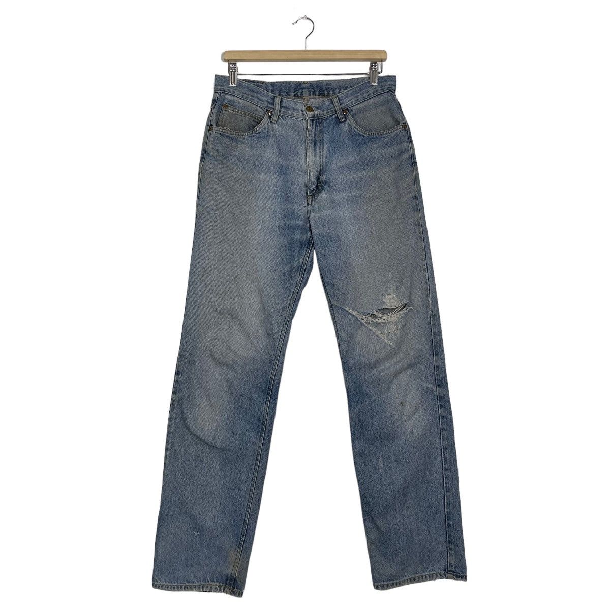 Lee Vintage Lee Light Blue Kurt Cobain Style Jeans Size US 32 / EU 48 - 2 Thumbnail