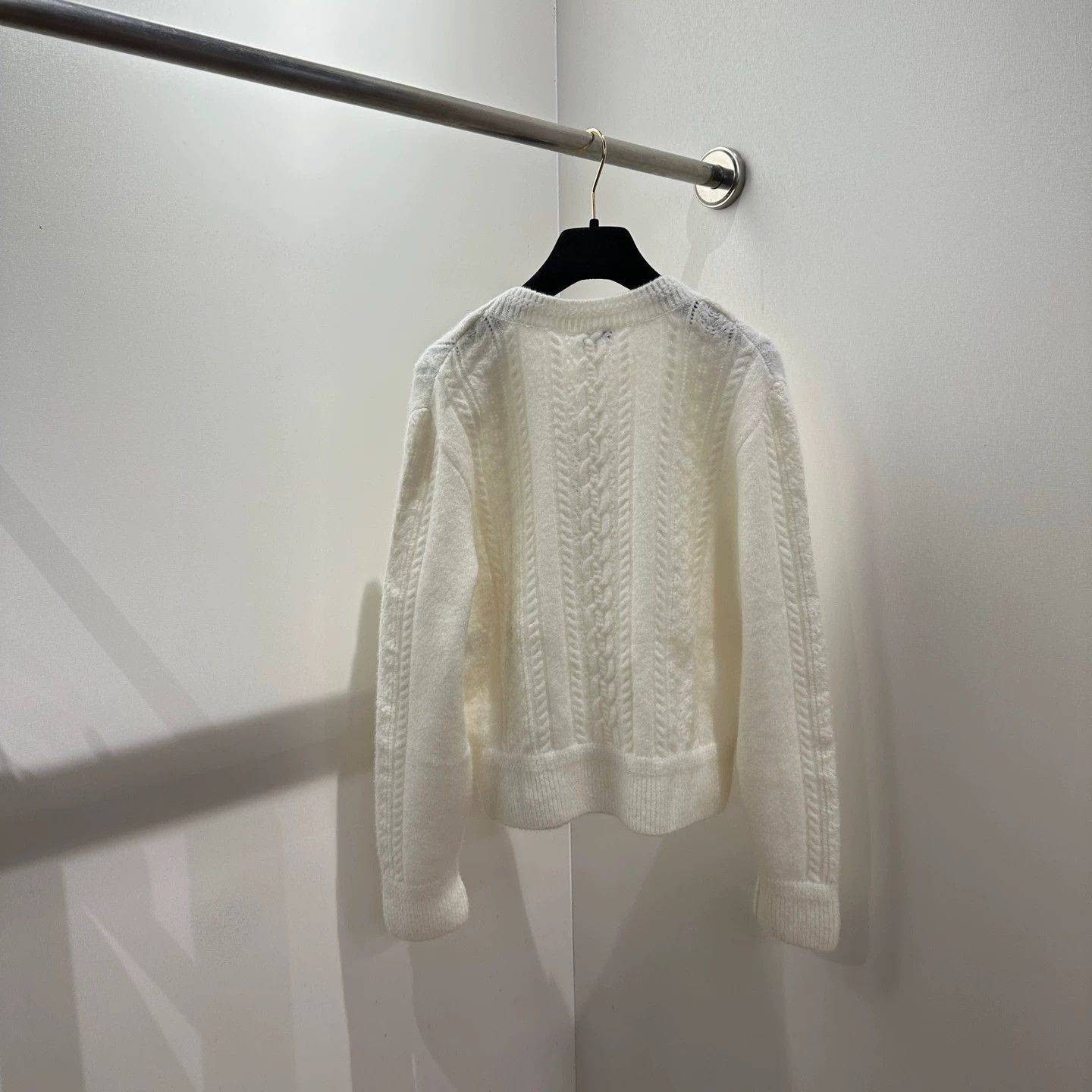 Chanel Chanel may587 Logo Cable Knit Cashmere Sweater 40 Size M / US 6-8 / IT 42-44 - 2 Thumbnail
