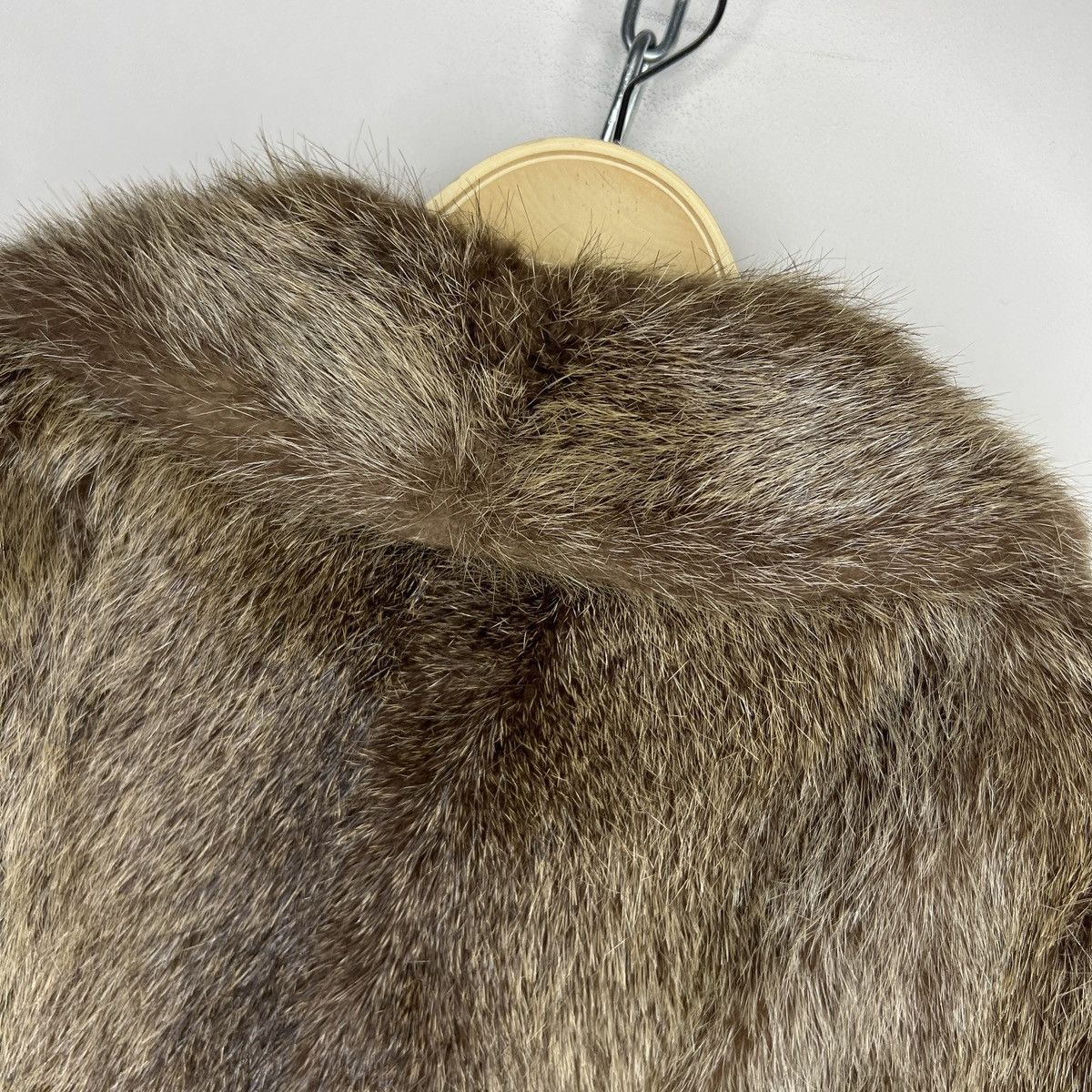 90s Vintage Real Rabbit Fur Coat Jacket Heavy Opium Punk Y2K