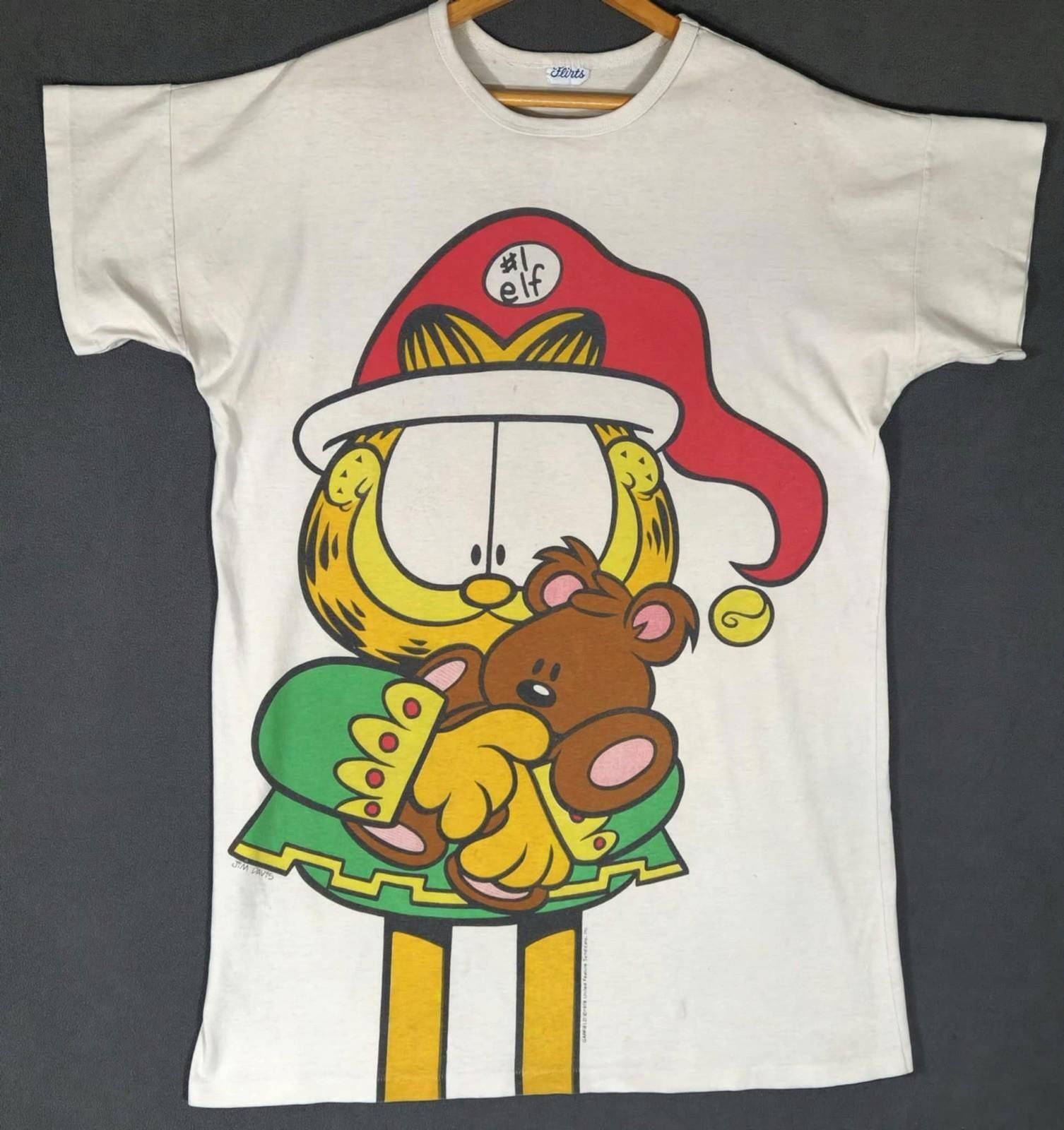 Other Vintage 1980 Garfield Christmas Elf Santa Teddy Bear M #2 Size ONE SIZE - 1 Thumbnail