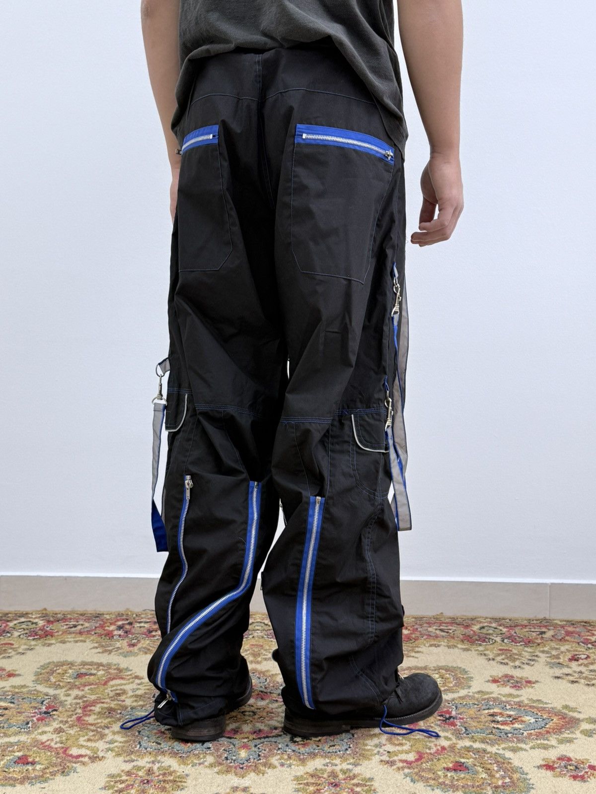 Japanese Brand Vintage Y2K Mercy Balenciaga Style Rave Bondage Baggy Pants Size US 36 / EU 52 - 3 Thumbnail