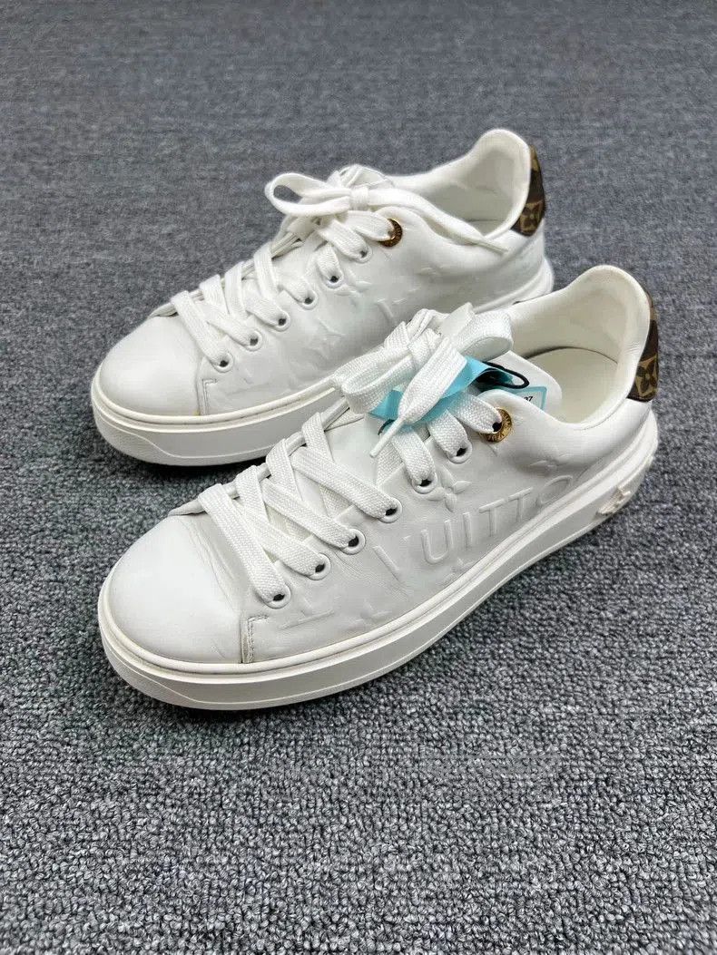 Louis Vuitton Louis Vuitton Embossed Leather Sneakers. Size US 6.5 / EU 39-40 - 1 Thumbnail