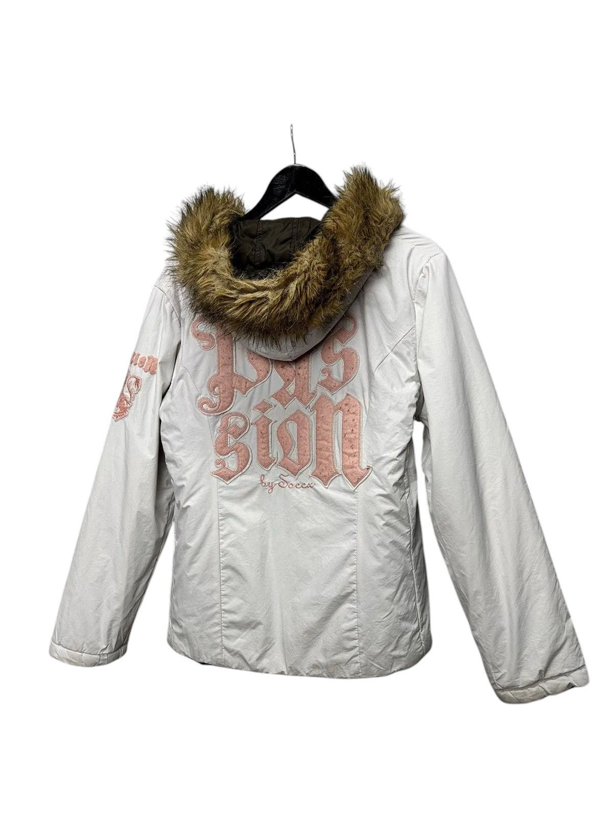 Hysteric Glamour Reversible jacket khaki/white fur hood y2k Isay Miyake style Size US S / EU 44-46 / 1 - 6 Thumbnail