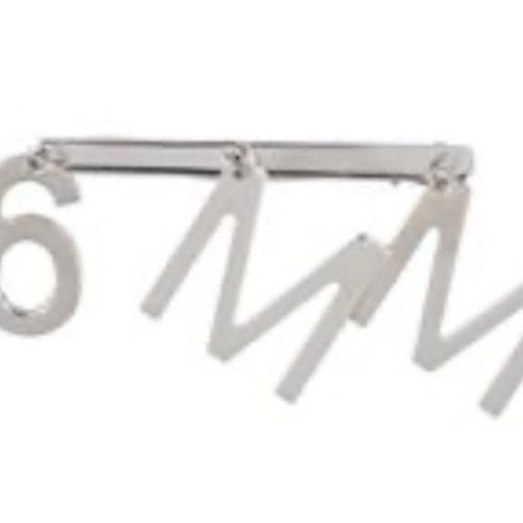 Maison Margiela Maison Martin Margiela Silver Number barrette Size ONE SIZE - 3 Thumbnail