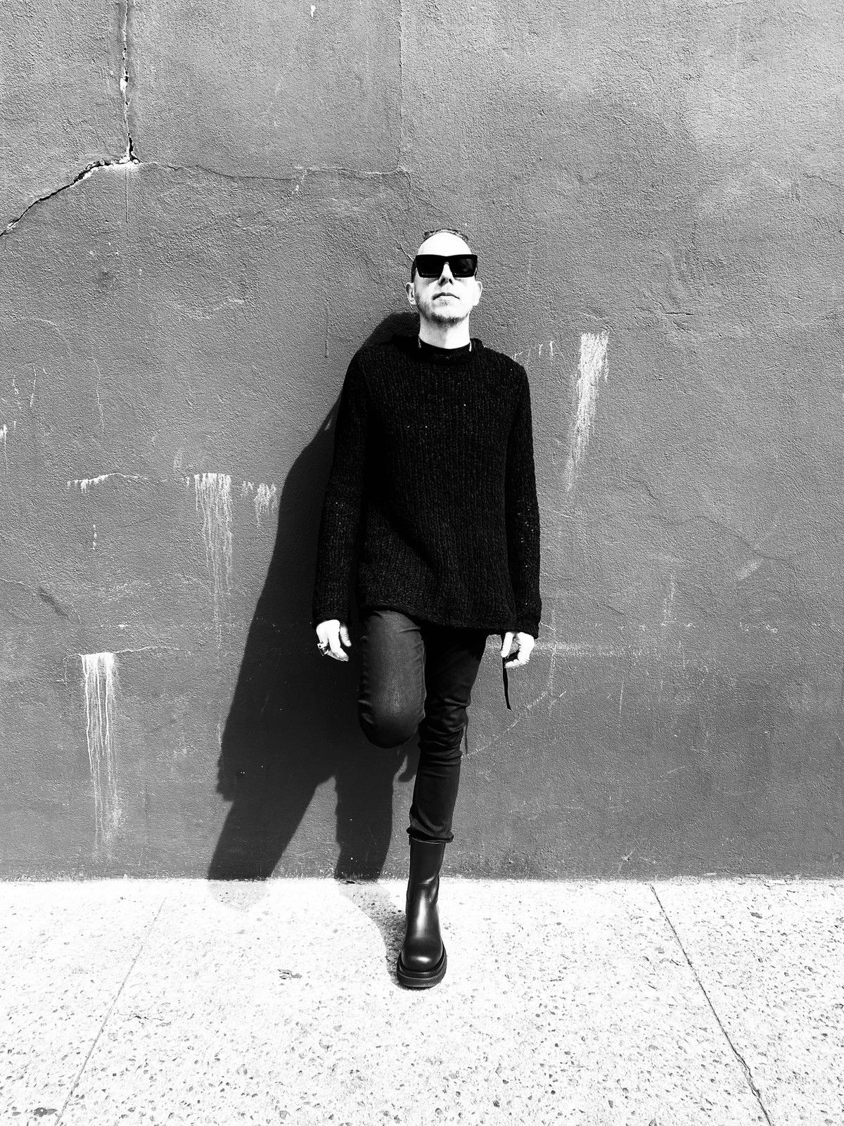 Ann Demeulemeester ANN DEMEULEMEESTER BLACK KNIT SWEATER Size US M / EU 48-50 / 2 - 1 Thumbnail