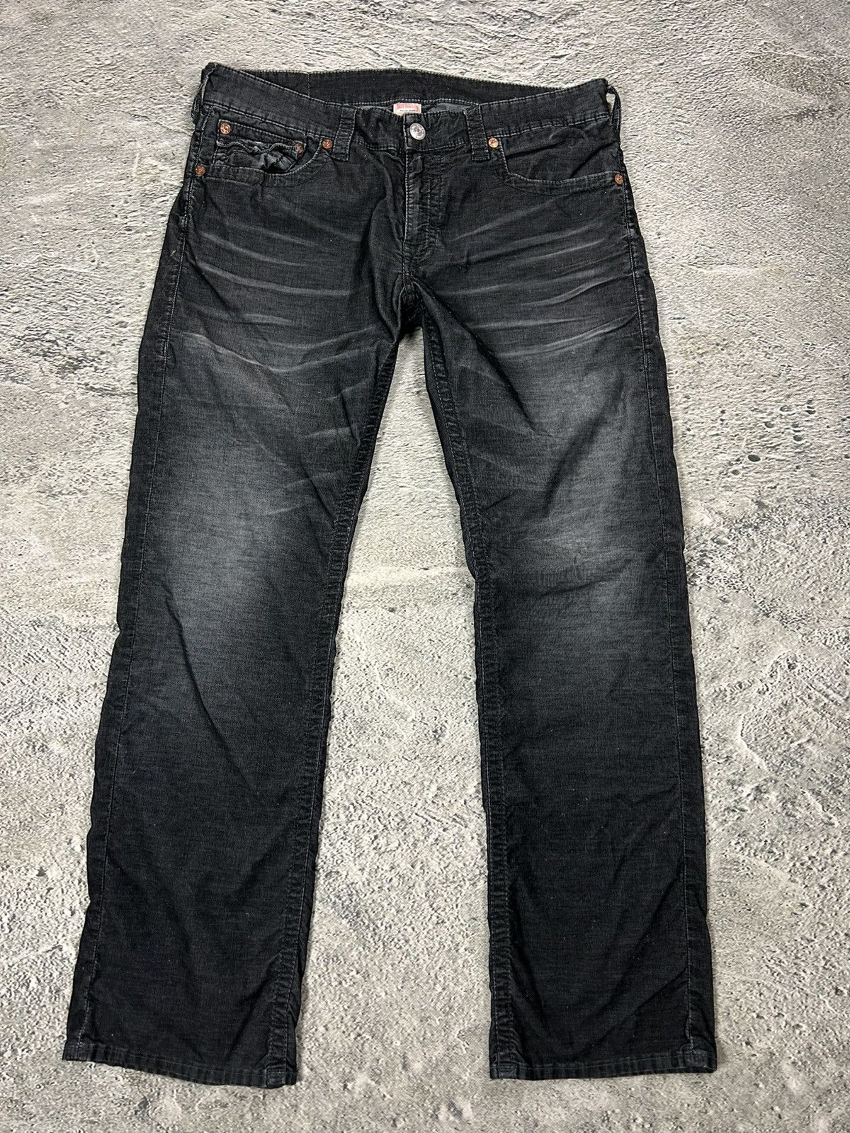 True Religion True Religion jeans black vintage cords corduroy pants Ricky Size US 36 / EU 52 - 4 Thumbnail