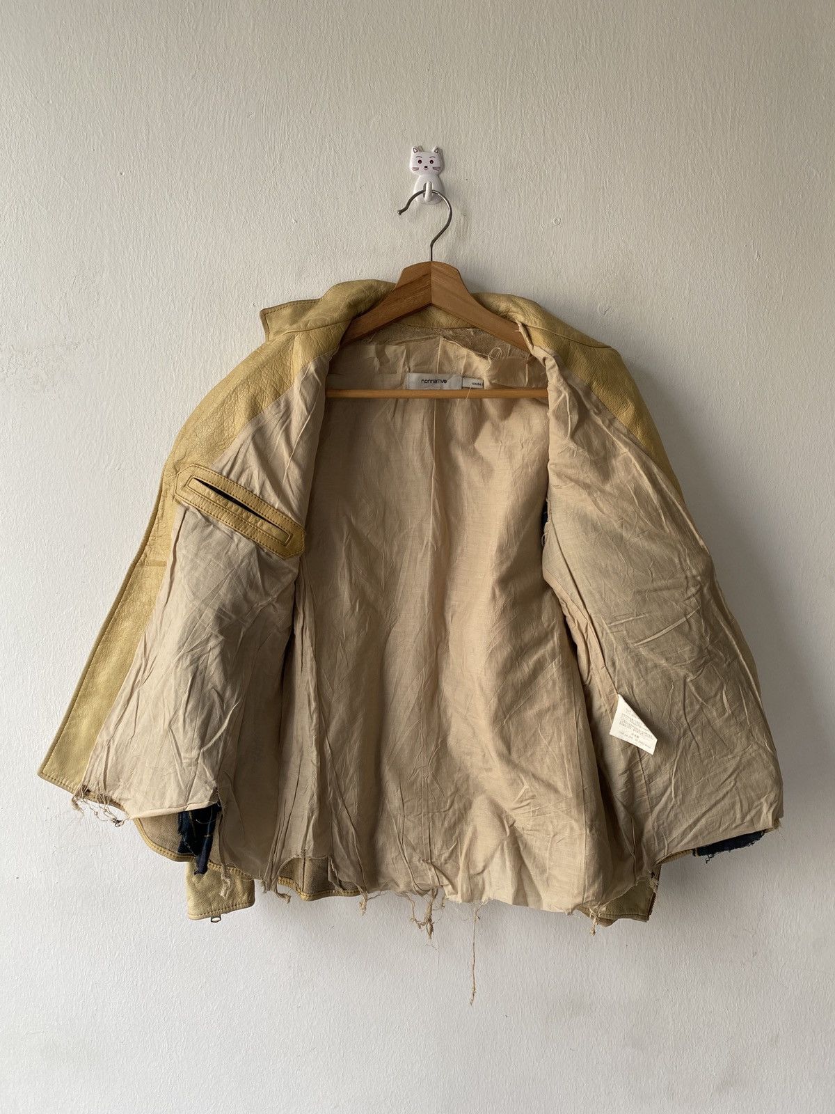 Japanese Brand Nonnative Japan Distressed Leather Jacket Size US S / EU 44-46 / 1 - 9 Thumbnail