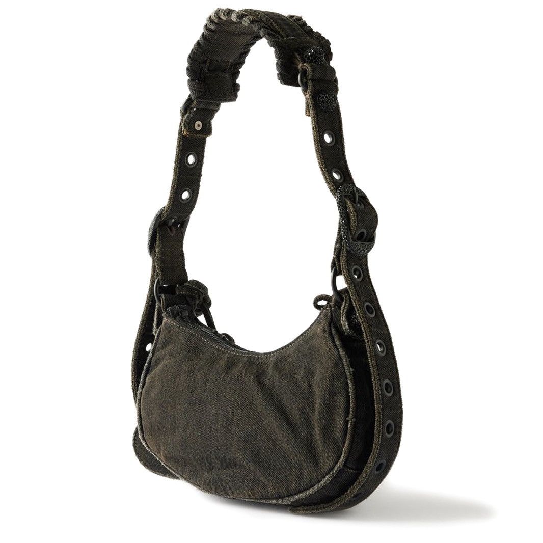 Balenciaga Balenciaga Le Cagole shoulder bag denim with rhinestones Size ONE SIZE - 2 Thumbnail