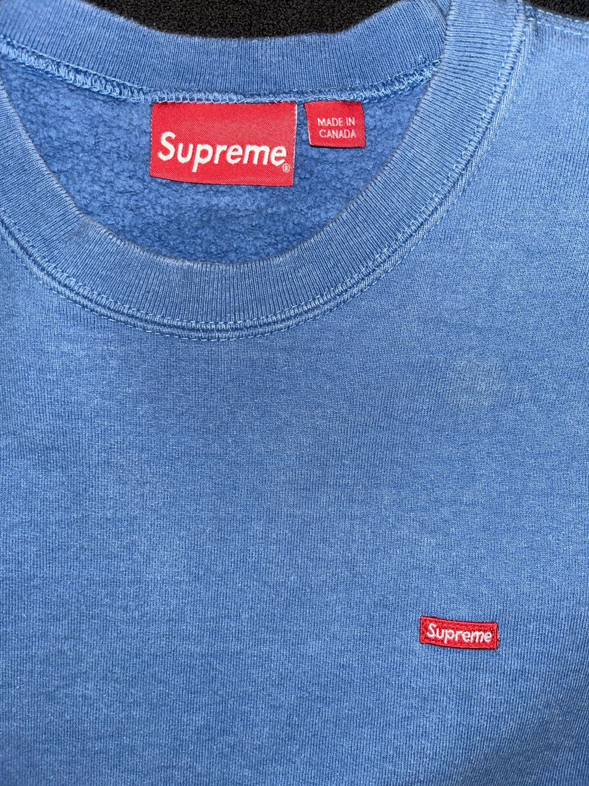 Supreme Supreme small box logo crewneck Size US L / EU 52-54 / 3 - 4 Thumbnail