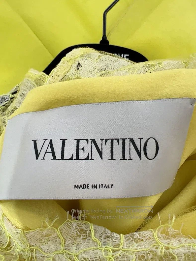 Valentino Valentino Lemon yellow lace dress Size M / US 6-8 / IT 42-44 - 8 Thumbnail