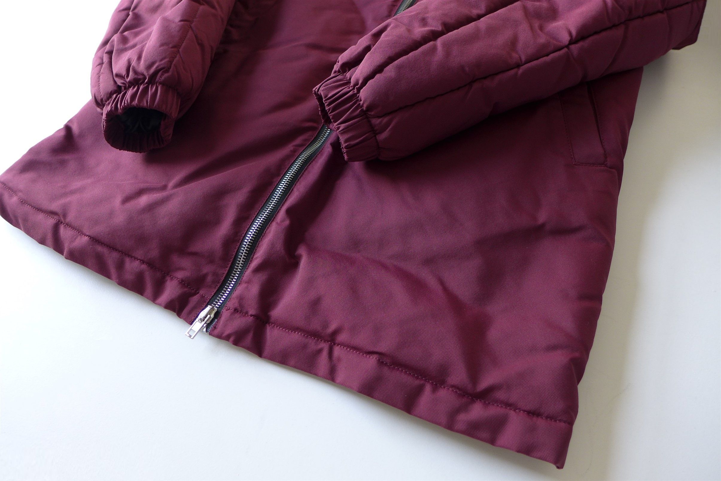 Alexander McQueen McQueen McQ Hybrid MA Bomber Jacket - Burgundy Size US S / EU 44-46 / 1 - 6 Thumbnail