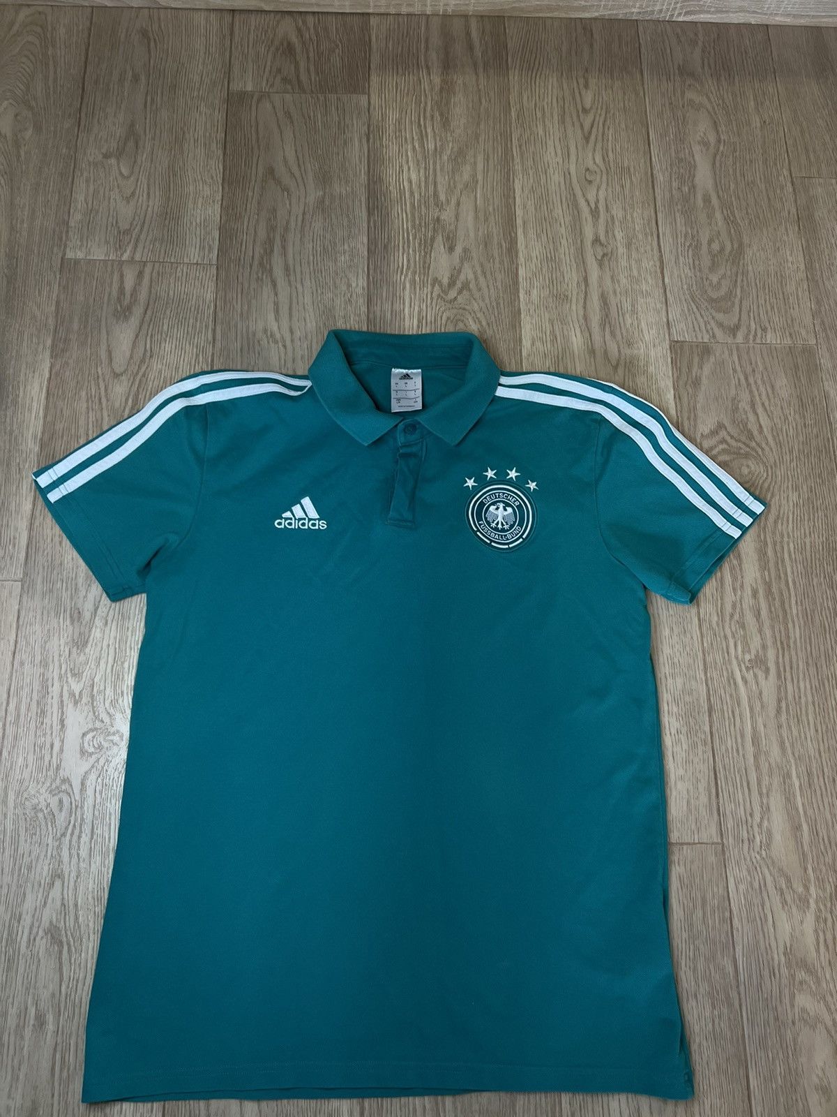 Adidas ADIDAS GERMANY FOOTBALL CLUB TRAINING POLO T-SHIRT Size US L / EU 52-54 / 3 - 2 Thumbnail