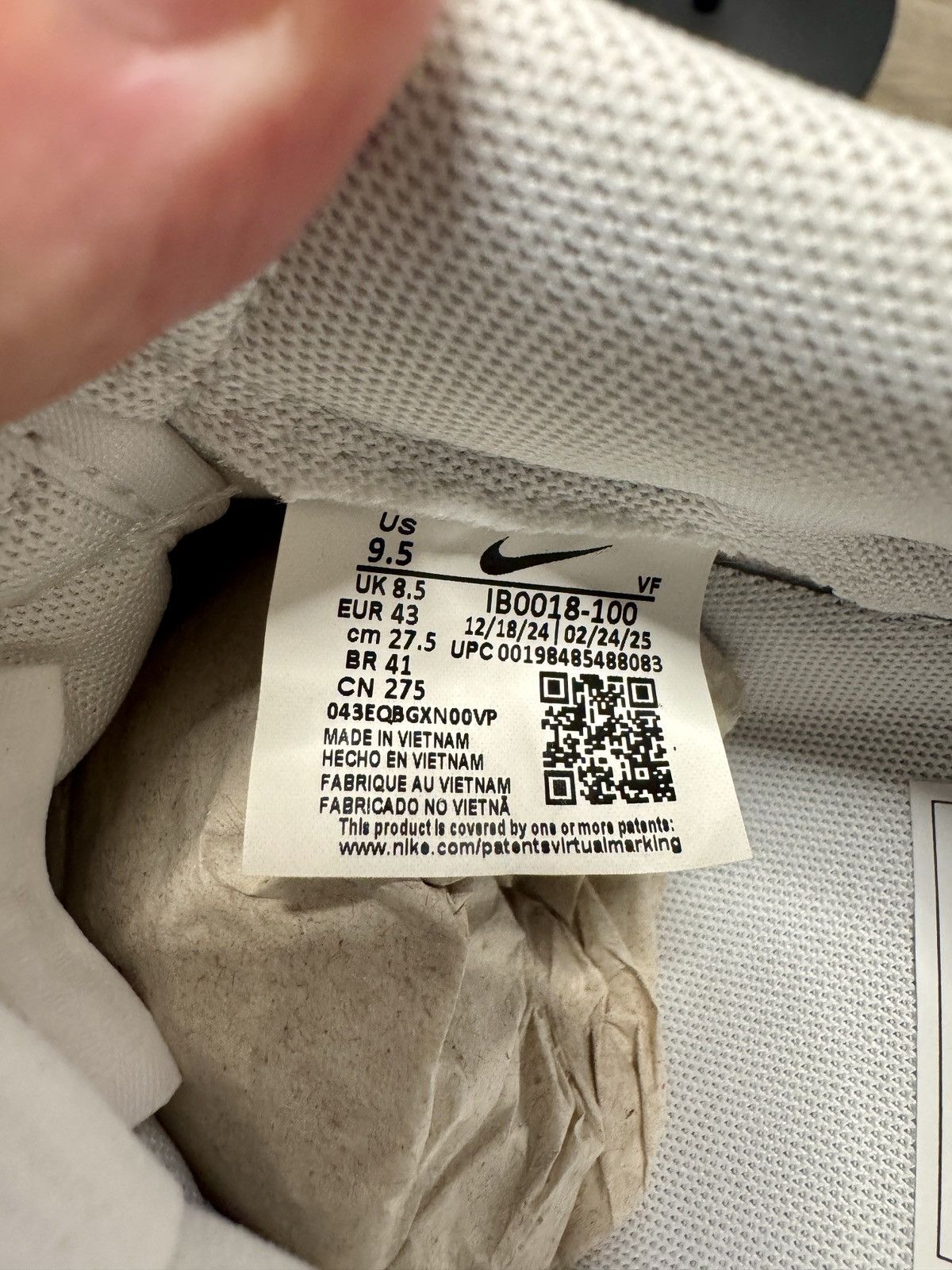 Jordan Brand Nike Air Jordan 1 Low Kobe Bryant Forever White Size US 9.5 / EU 42-43 - 7 Thumbnail