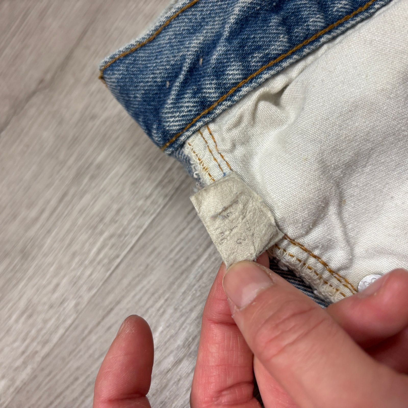 Levi's × Vintage VTG 80s Levi's 501 Redline Selvedge Denim Leg Jeans 30x30 Size US 30 / EU 46 - 15 Thumbnail