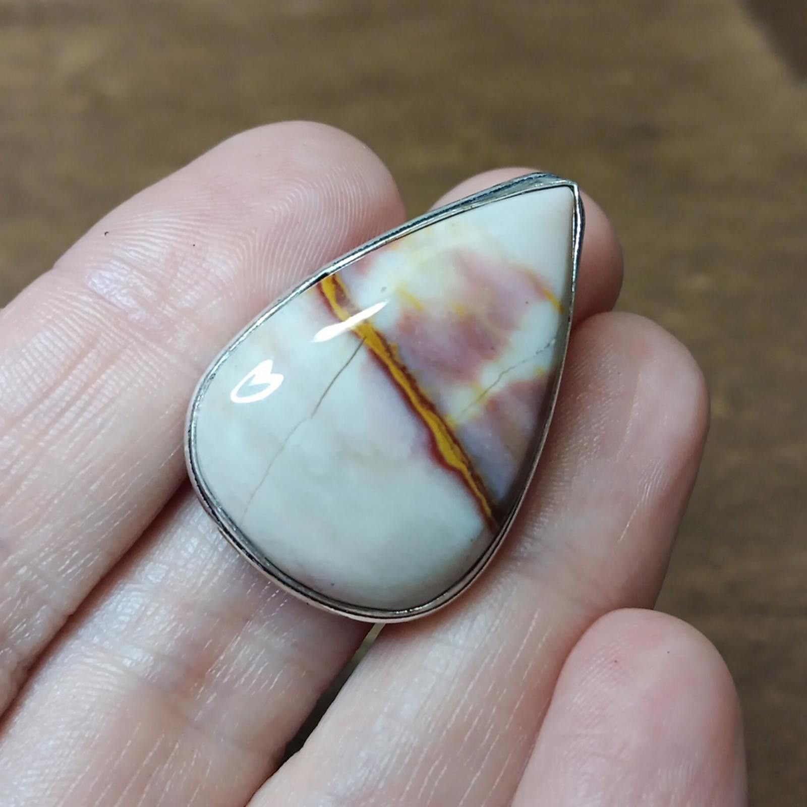Designer Elegant Teardrop Mookaite Ring Size ONE SIZE - 5 Thumbnail