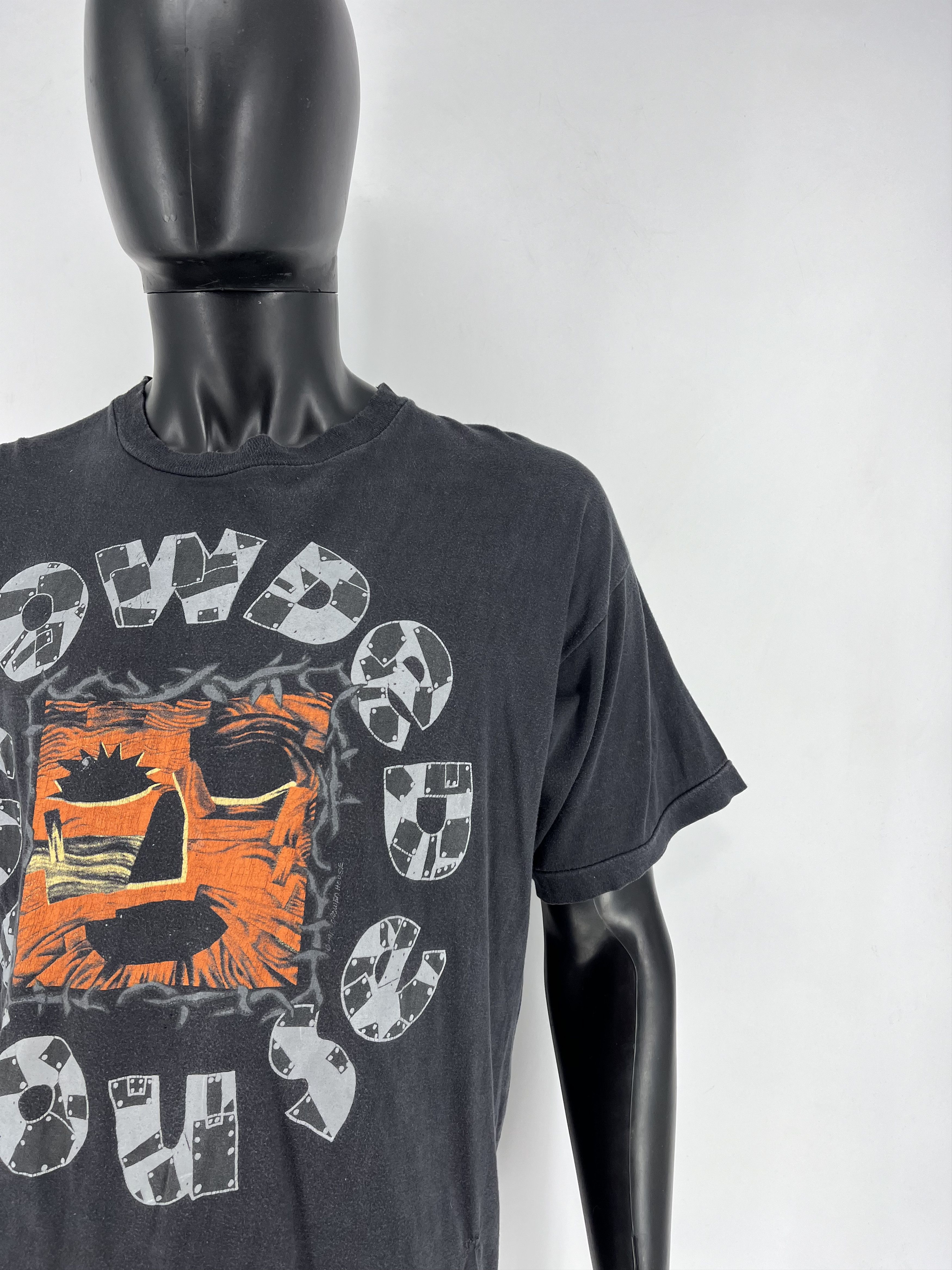 Band Tees CROWDED HOUSE Woodface Vintage 1991 TShirt Single Stitch Size US XL / EU 56 / 4 - 7 Thumbnail