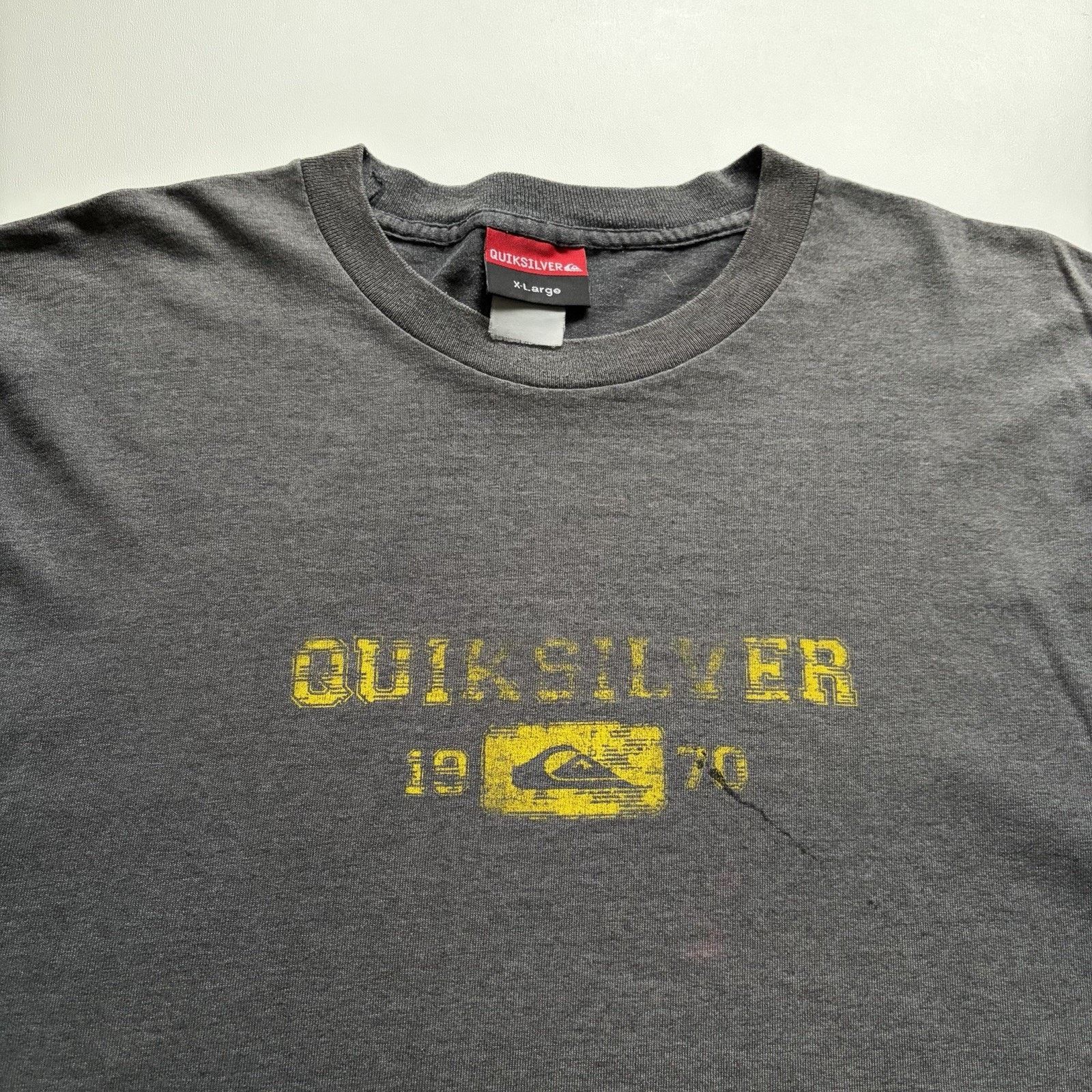 Quiksilver × Vintage Vintage 90s Quiksilver Shirt XL Gray Made In USA Surf Skate Size US XL / EU 56 / 4 - 2 Thumbnail