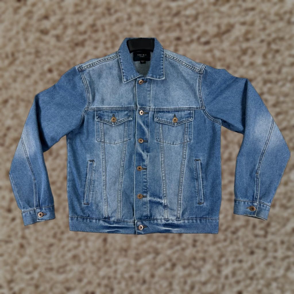 Lee VINTAGE Lee Jacket Womens L Blue Denim Trucker 100% Cotton Pockets 70's Theme American Music Basic Jacket Size L / US 10 / IT 46 - 1 Thumbnail