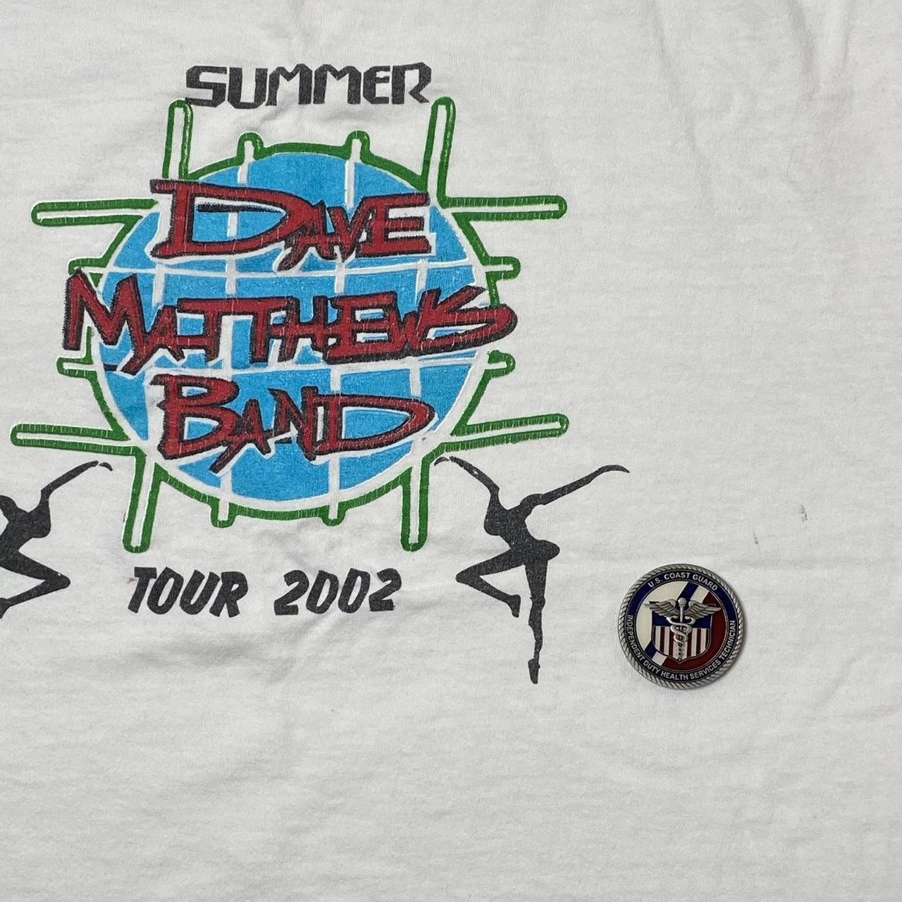 Fruit Of The Loom Vintage Dave Matthews Band 2002 White Band Tee Size Large Size US L / EU 52-54 / 3 - 3 Thumbnail