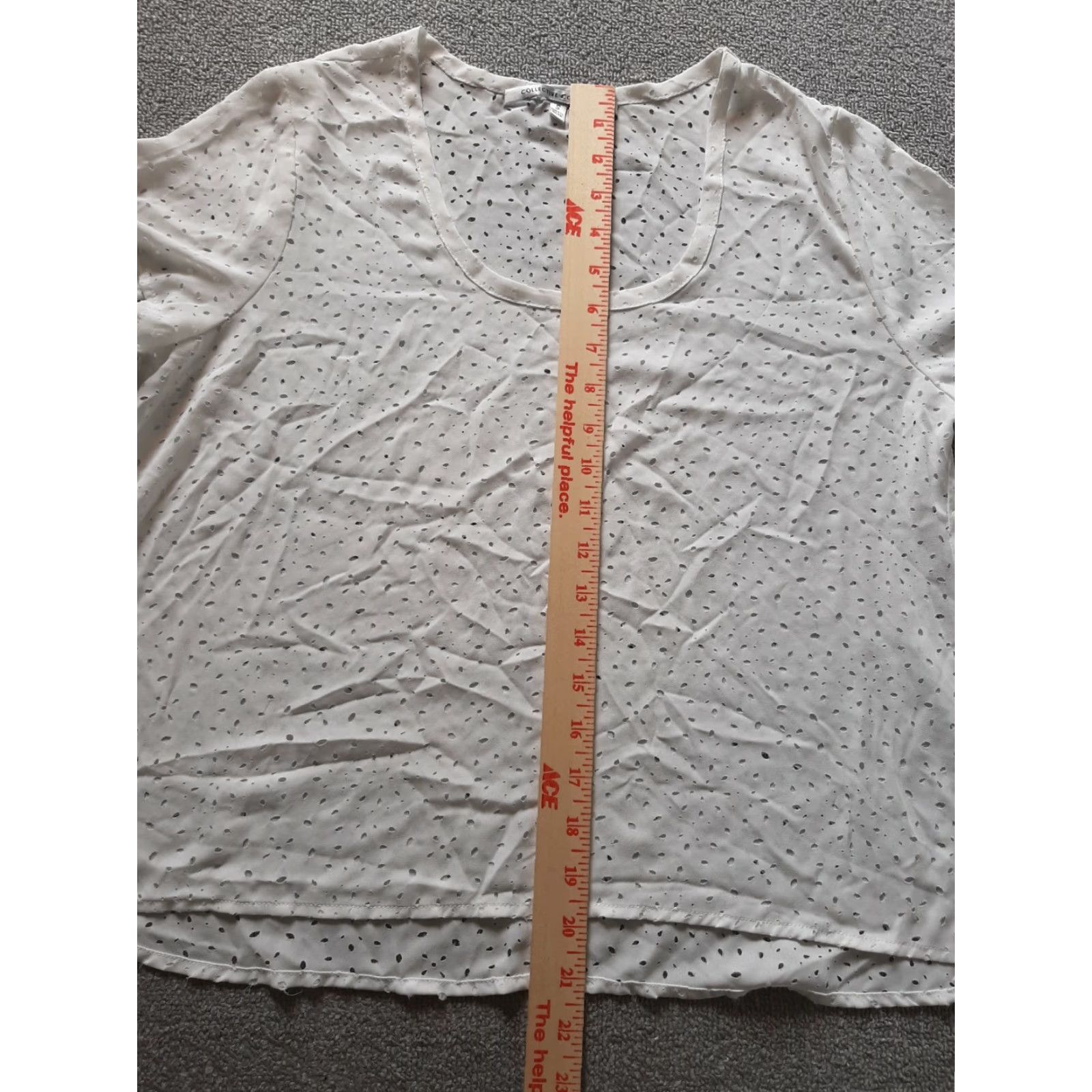 Vintage COLLECTIVE CONCEPTS Women’s S White Short Sleeve Shirt Size S / US 4 / IT 40 - 4 Thumbnail