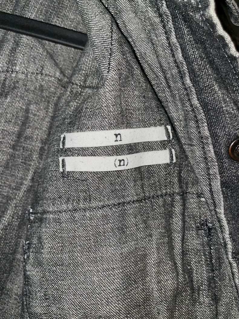 Number (N)ine Number (N)ineBlack and gray washed old shirts denim shirts Size US M / EU 48-50 / 2 - 8 Thumbnail