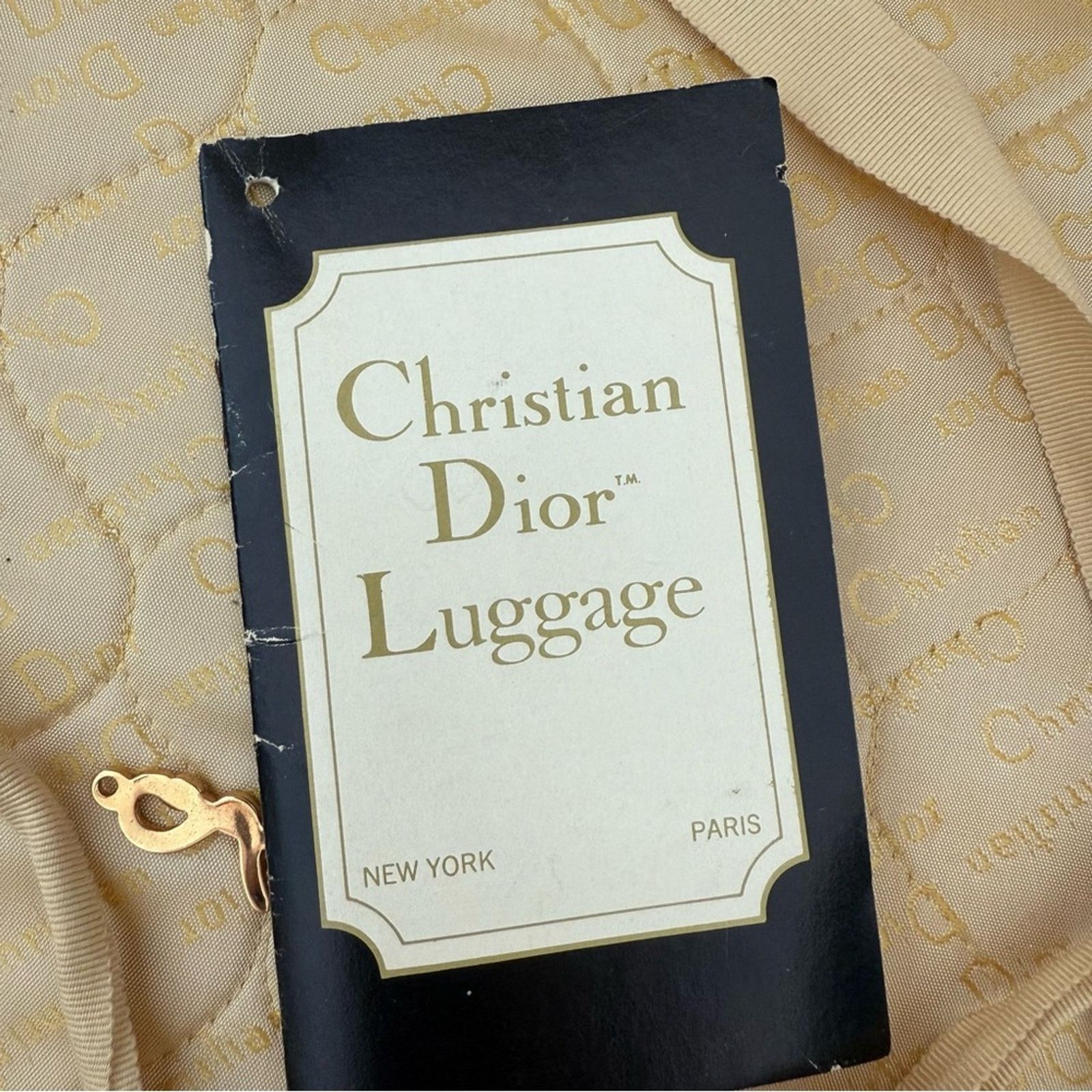 Dior Vintage 1970s Christian Dior Suitcase 100% Authentic 28x18x8 Size ONE SIZE - 13 Thumbnail