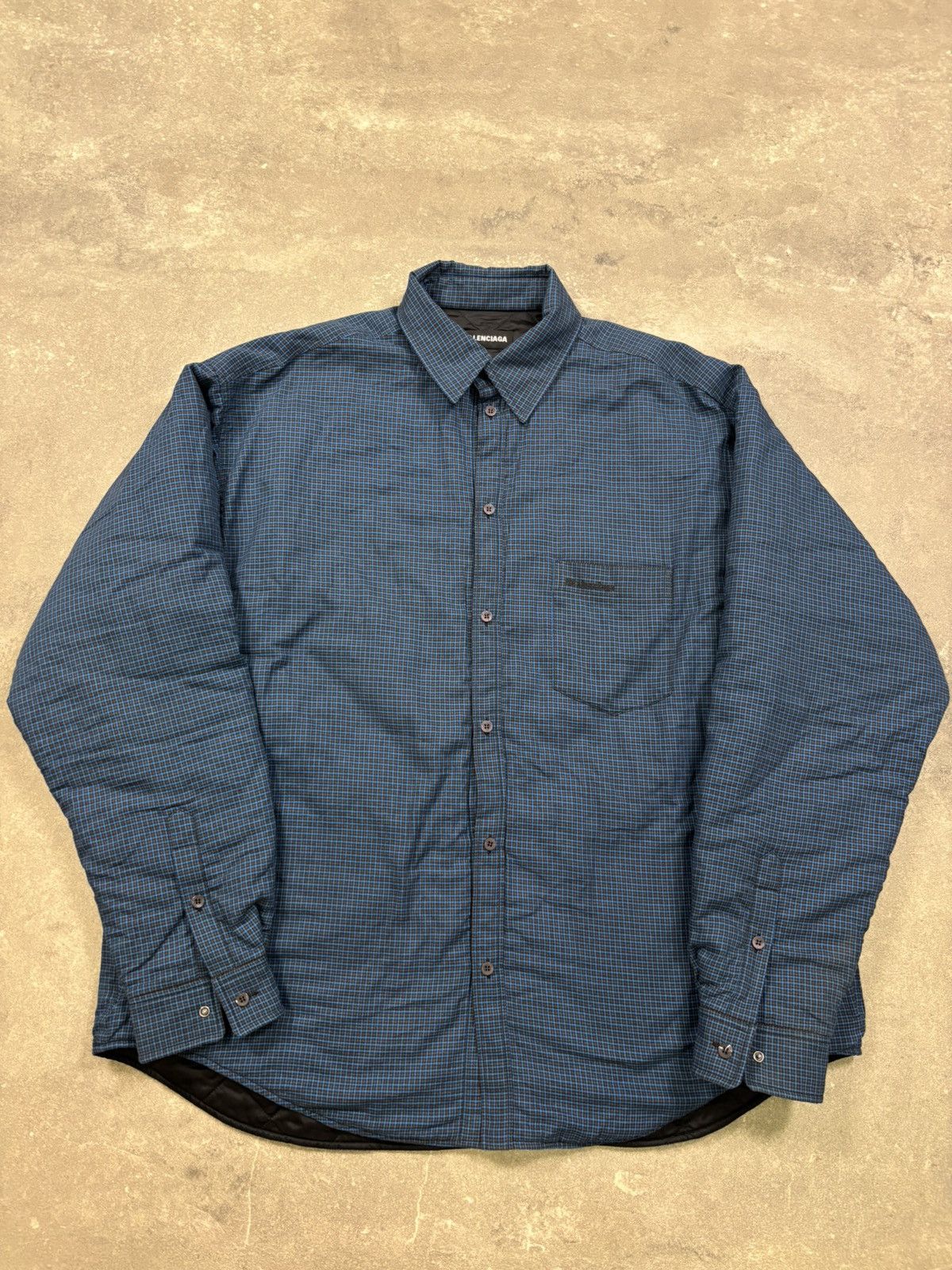 Balenciaga Balenciaga Padded Flannel Shirt Size US M / EU 48-50 / 2 - 2 Thumbnail