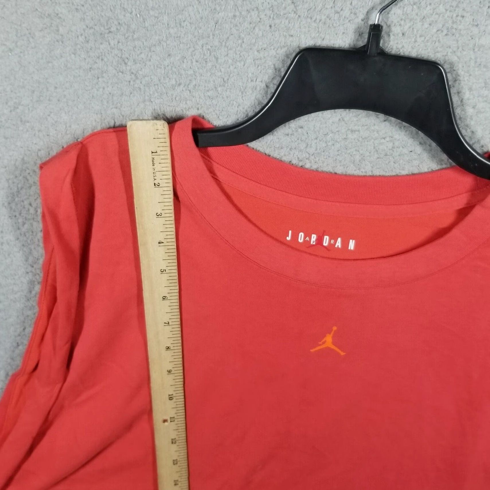 Nike Nike Air Jordan Shirt Women's 1X Crop Tank - Red - Sleeveless Gym Weightlifting Training Activewear - Nike Air Jordan - Plus Size Women Size XL / US 12-14 / IT 48-50 - 4 Thumbnail