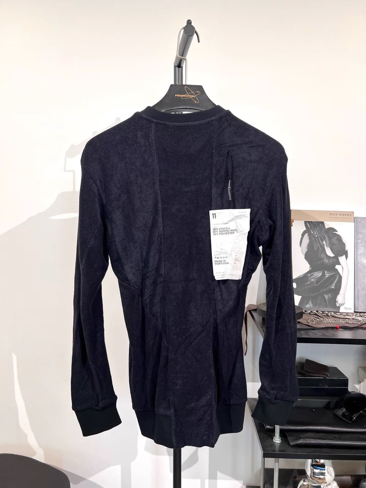11 By Boris Bidjan Saberi 11by BBS Textured Terry Sweatshirt K35 Size US XS / EU 42 / 0 - 1 Thumbnail