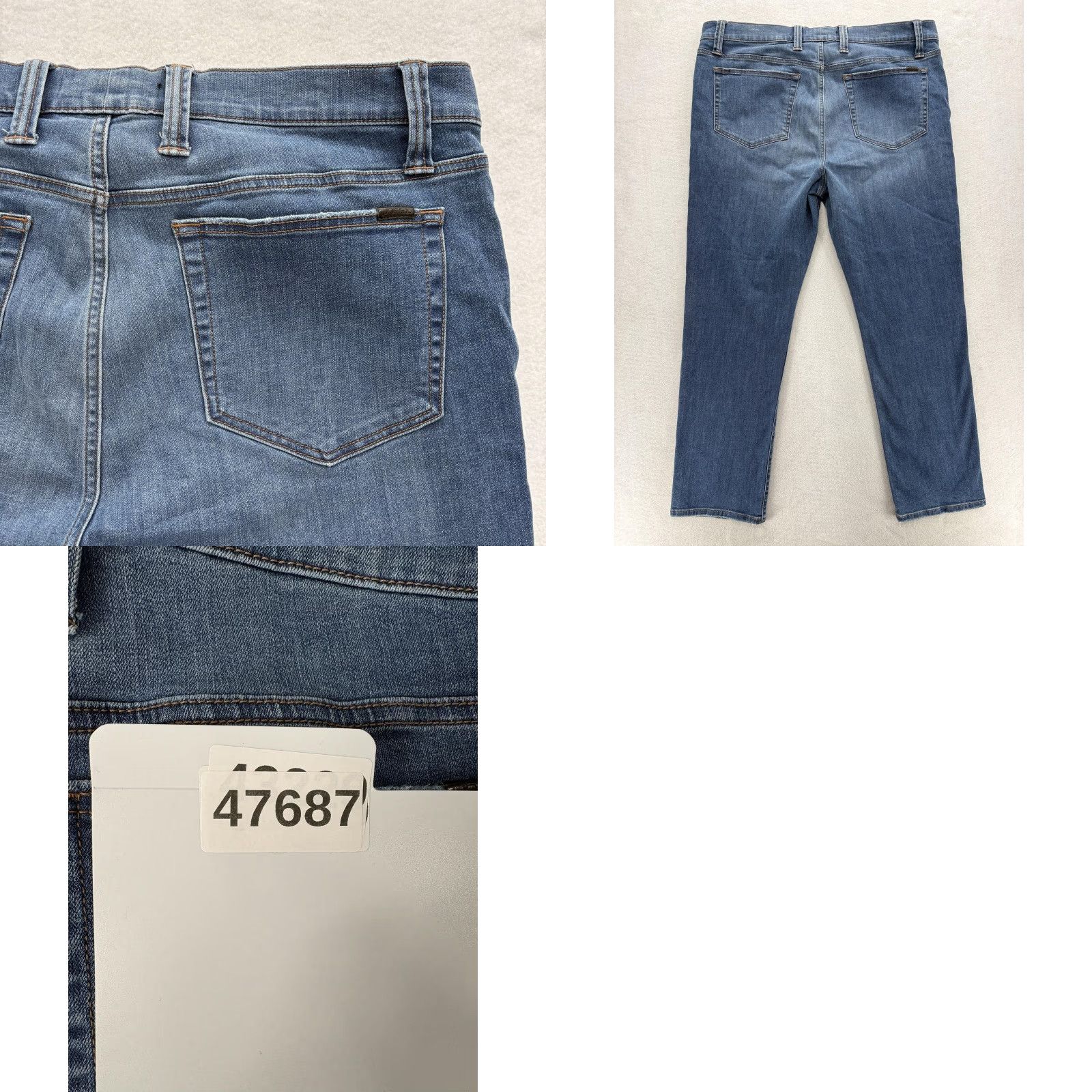 Vintage Joe's Jeans Mens Jeans 42x32 Straight Fit Blue Medium Wash Denim Casual Pants 5-Pocket Zip Fly Mid Rise Size US 42 / EU 58 - 9 Thumbnail