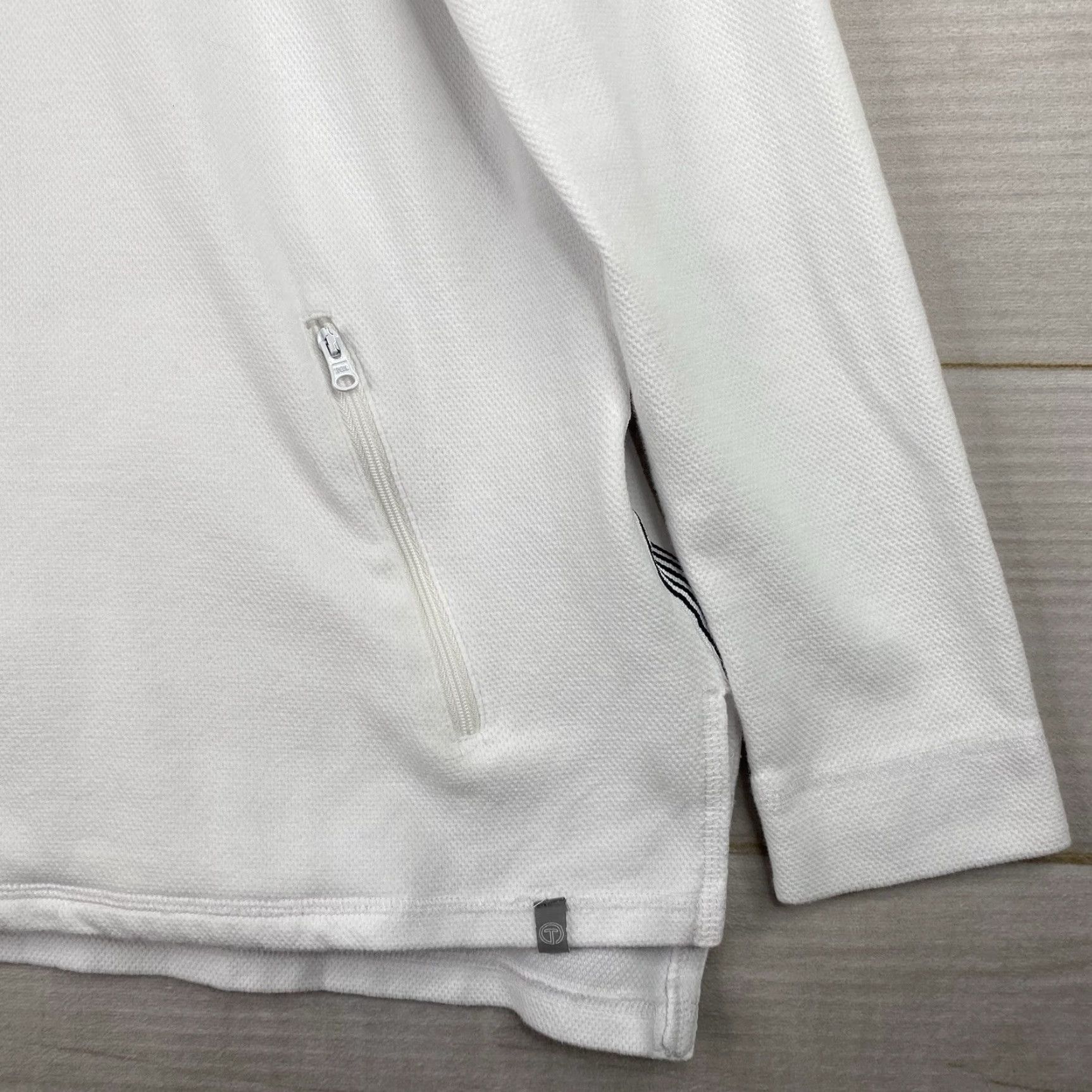 Talbots T by Talbots 1/4 Zip Hoodie Womens XS Zip Pockets Hooded Sweatshirt Top Golf Size XS / US 0-2 / IT 36-38 - 4 Thumbnail