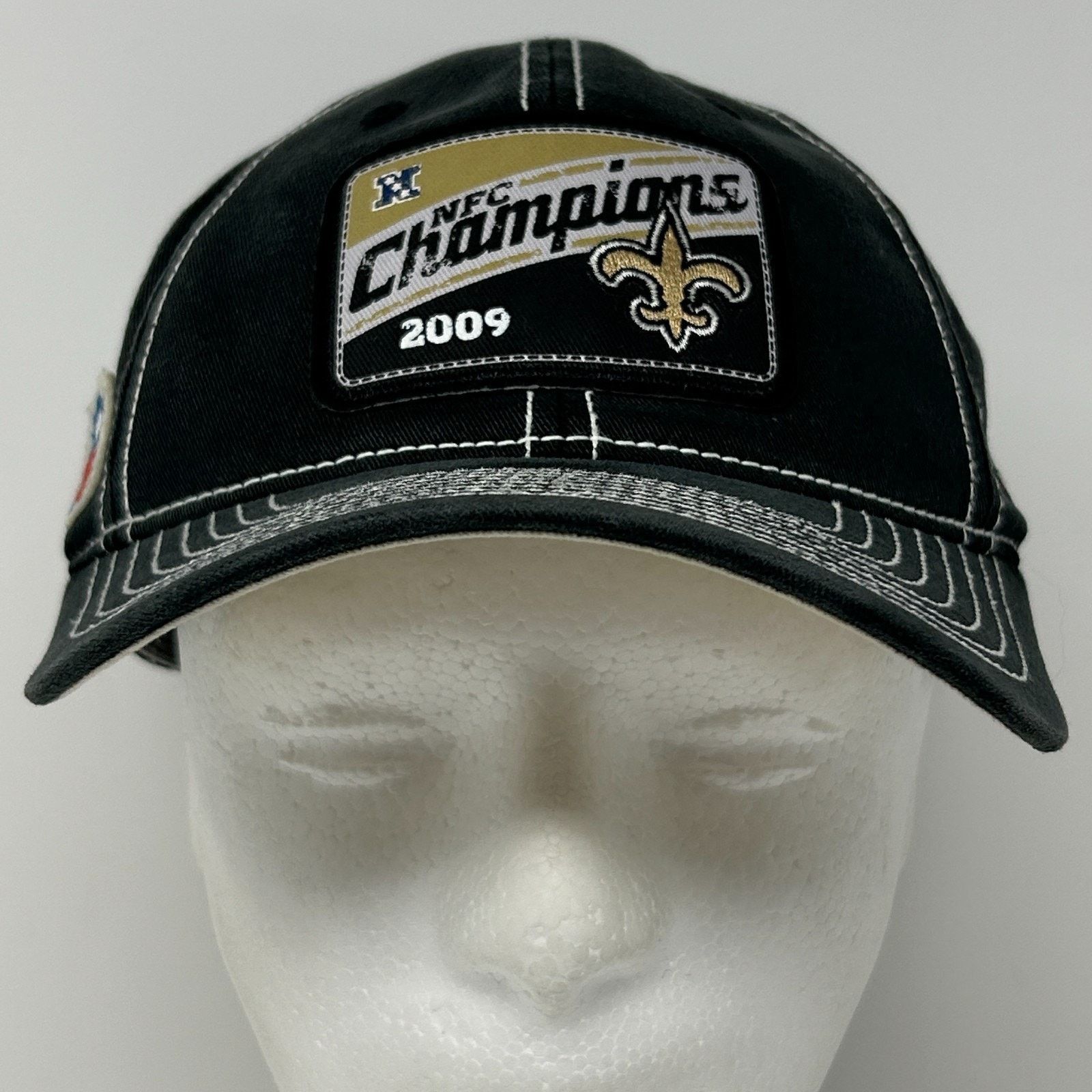 Reebok New Orleans Saints 2009 NFC Champions Hat Baseball Cap Size ONE SIZE - 2 Thumbnail