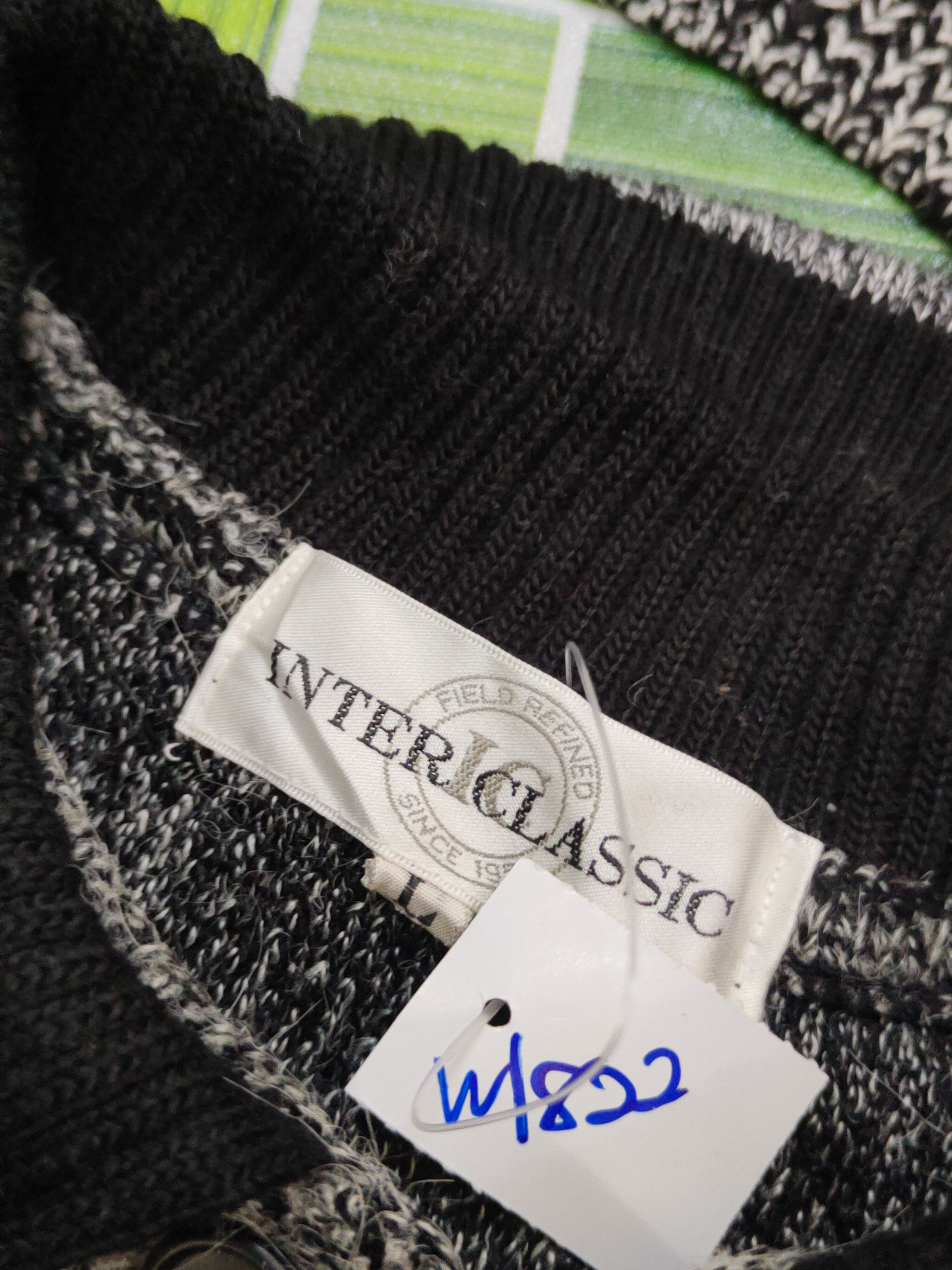 Homespun Knitwear Inter Classic Black Wool Knitwear Sweatshirts #W1822 Size US L / EU 52-54 / 3 - 12 Thumbnail