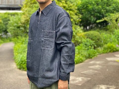 Nigel Cabourn Nigel Cabourn Pullover Shirt Denim Size US M / EU 48-50 / 2 - 7 Thumbnail