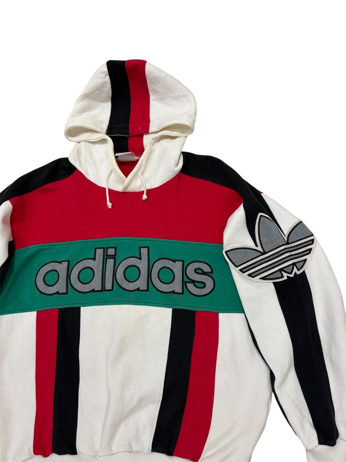 Adidas 🔥Rare Vintage 90s Adidas Descente Spellout Hoodie Big Logo Size US M / EU 48-50 / 2 - 5 Thumbnail