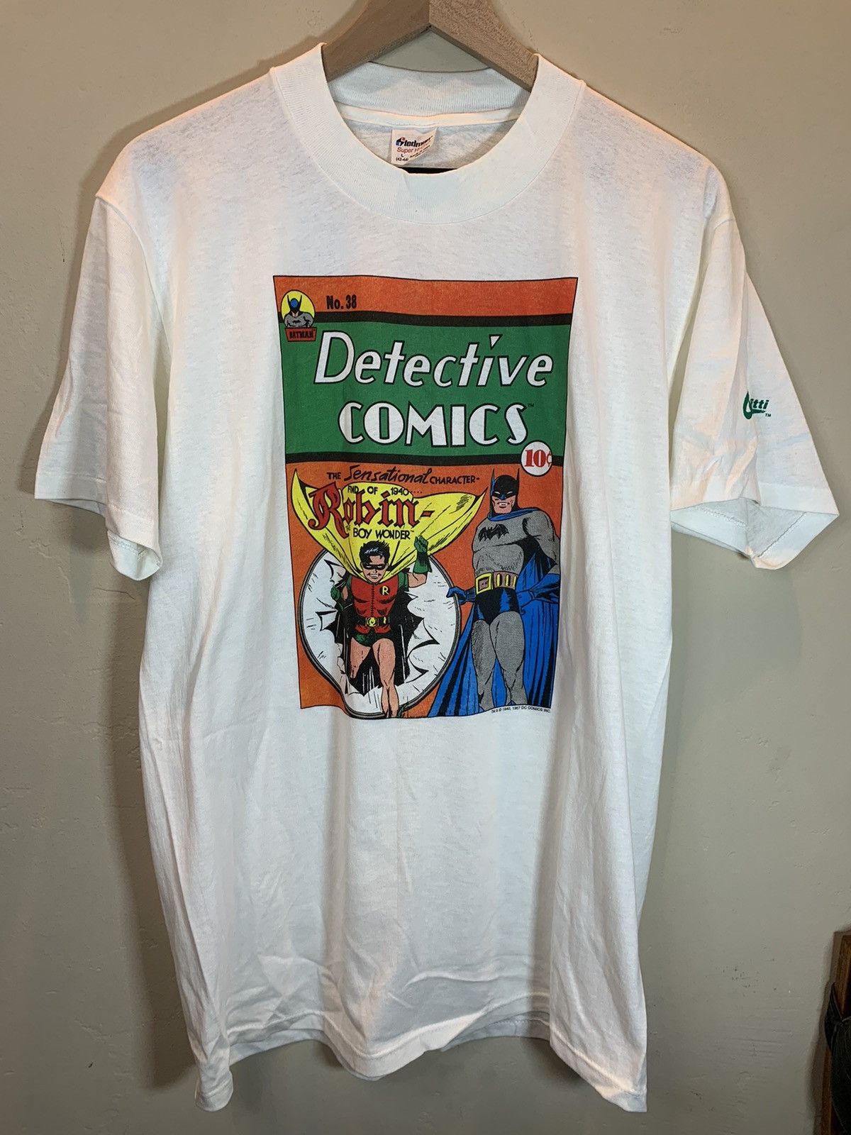Vintage RARE Vintage 80’s Batman Robin DC Comics Single Stitch Shirt Size US L / EU 52-54 / 3 - 1 Thumbnail