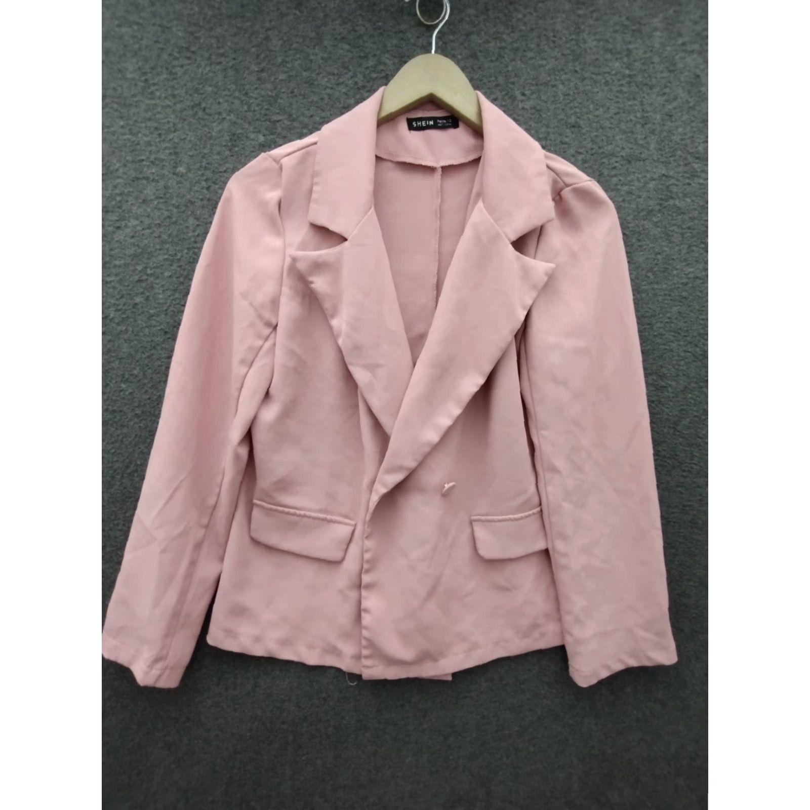Shein Shein + MPH Collection Blazer Dress Set Pink M V-Neck Zip - 2 Piece Outfit Women Size M / US 6-8 / IT 42-44 - 3 Thumbnail
